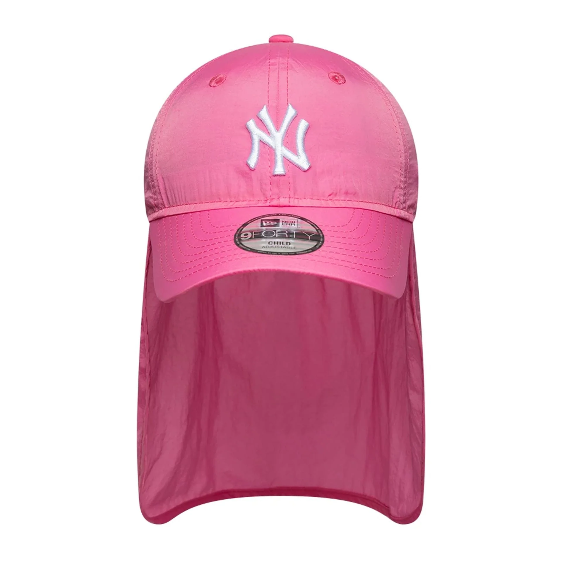 New York Yankees Child MLB Sun Shield Pink 9FORTY Adjustable Cap - Image 2