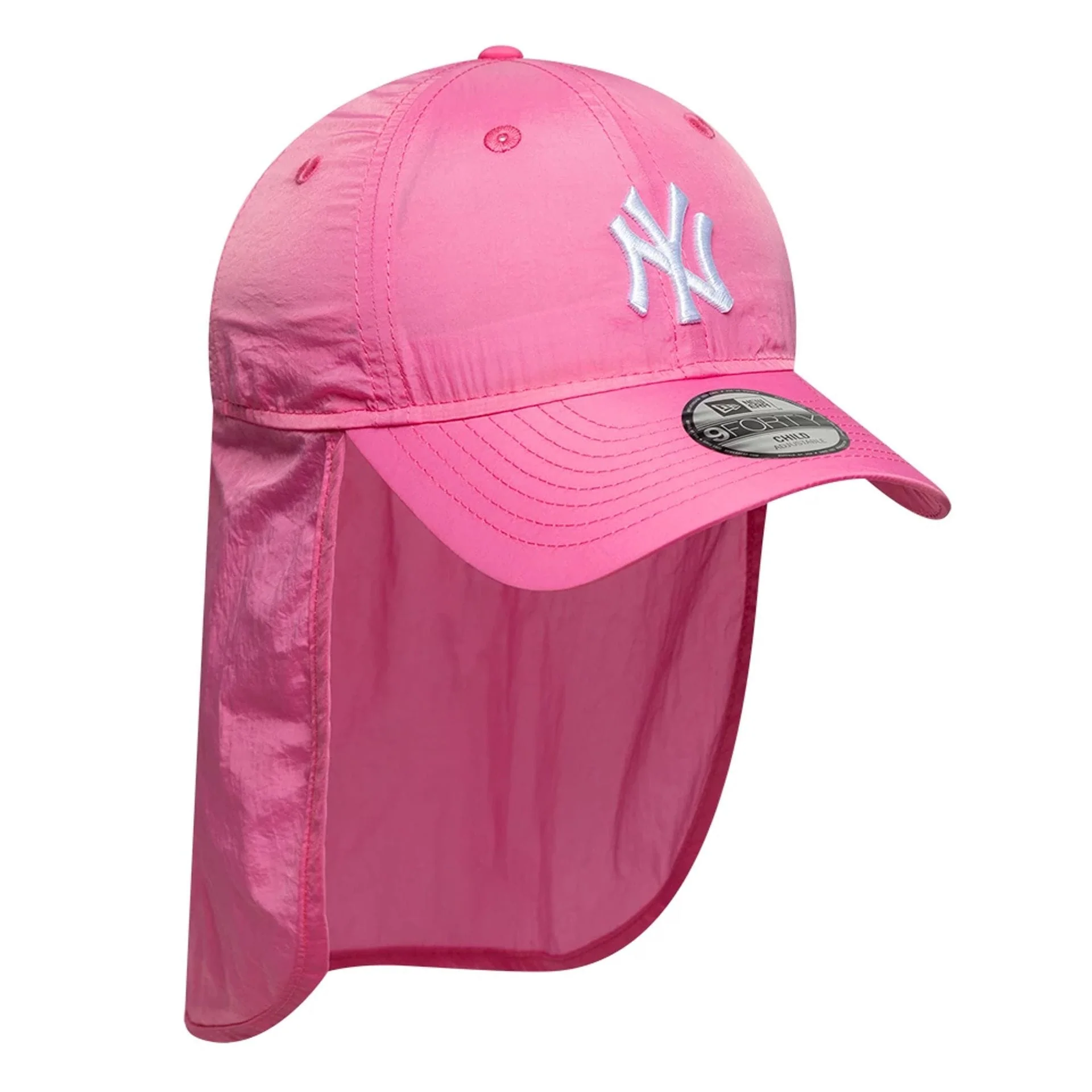 New York Yankees Child MLB Sun Shield Pink 9FORTY Adjustable Cap - Image 3