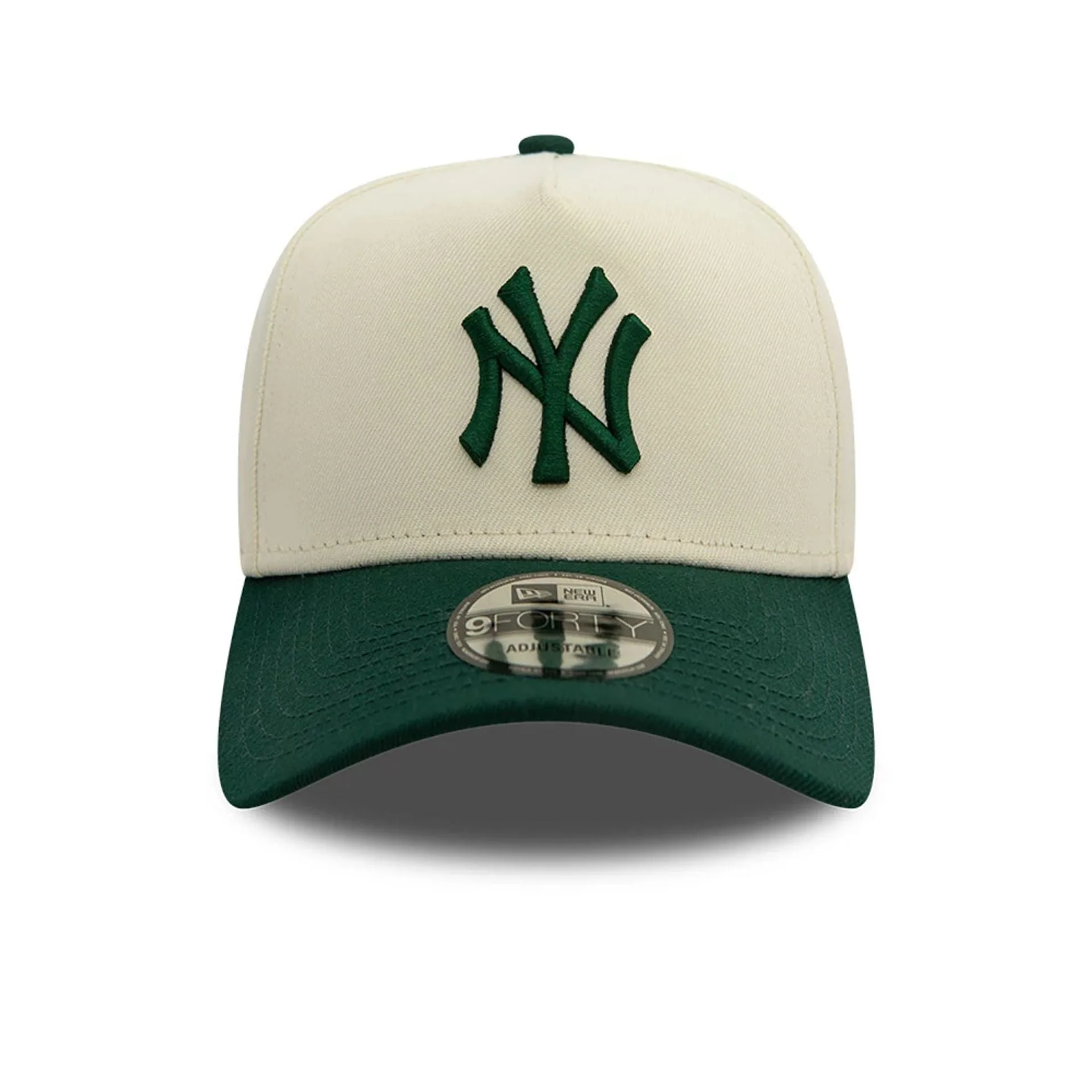 New York Yankees Chrome White And Dark Green 9FORTY A-Frame Adjustable Cap - Image 3