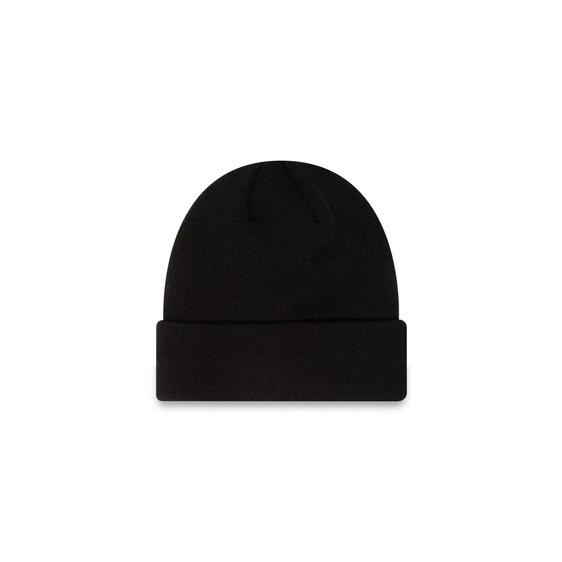 New York Yankees Essential All Black Cuff Beanie Hat - Image 2