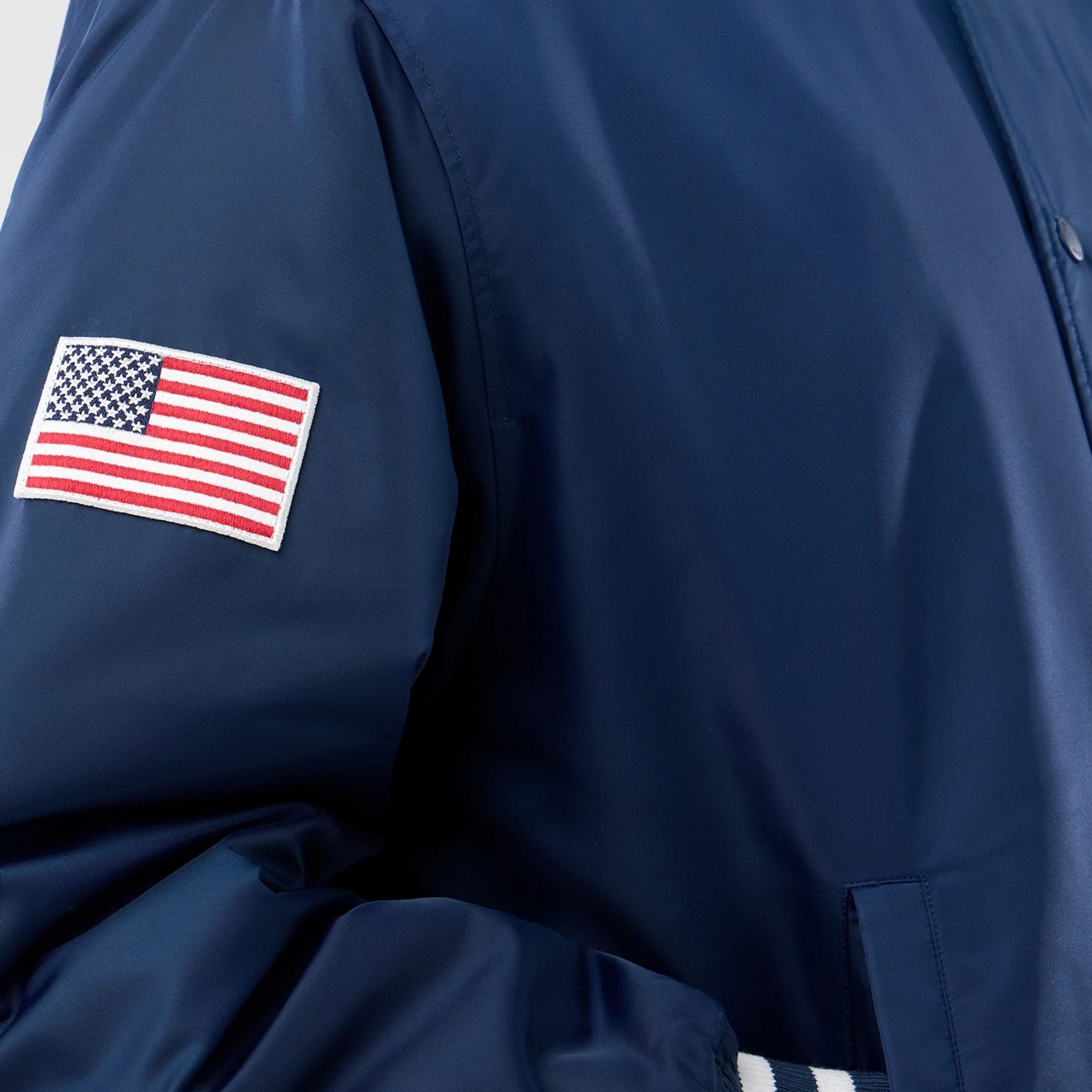 New York Yankees MLB Authentic Navy Stadium Jacket - Image 4