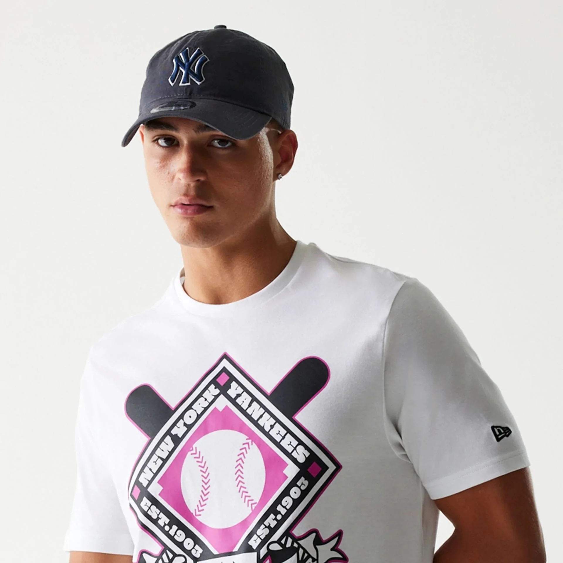New York Yankees MLB Baseball Graphic White T-Shirt - Image 6