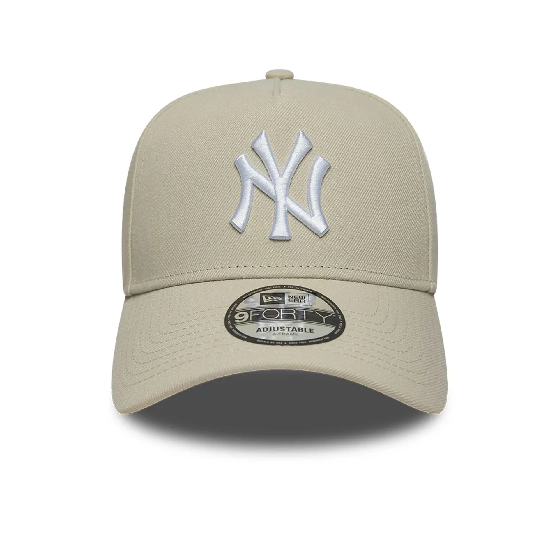 New York Yankees MLB Beige 9FORTY A-Frame Adjustable Cap - Image 2