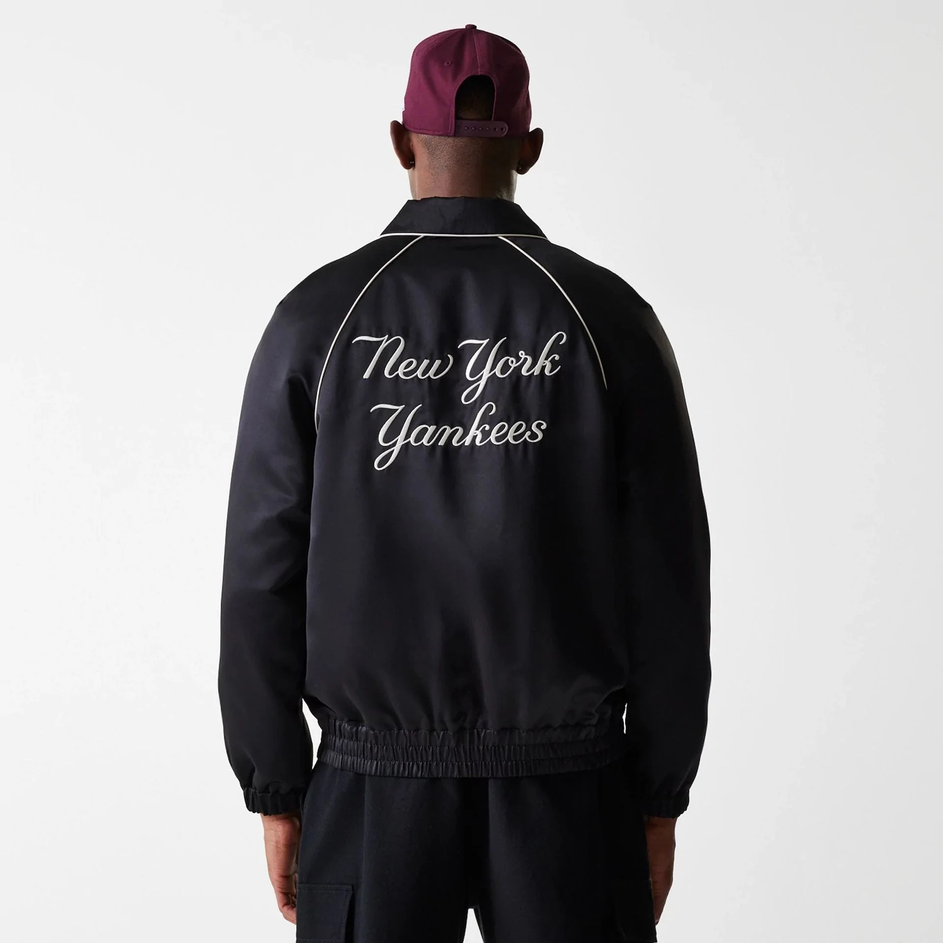 New York Yankees MLB Black Club Jacket - Image 2