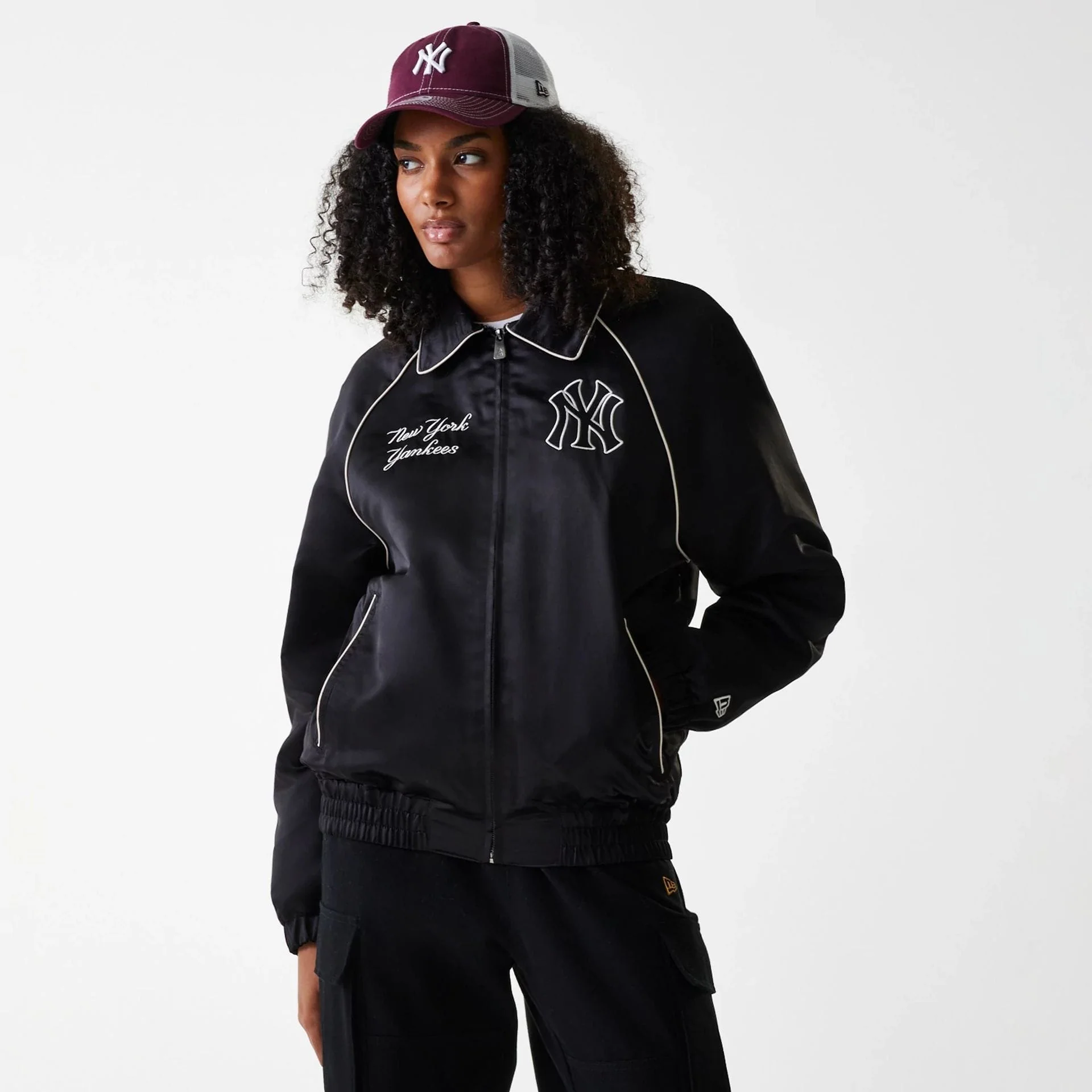New York Yankees MLB Black Club Jacket - Image 4