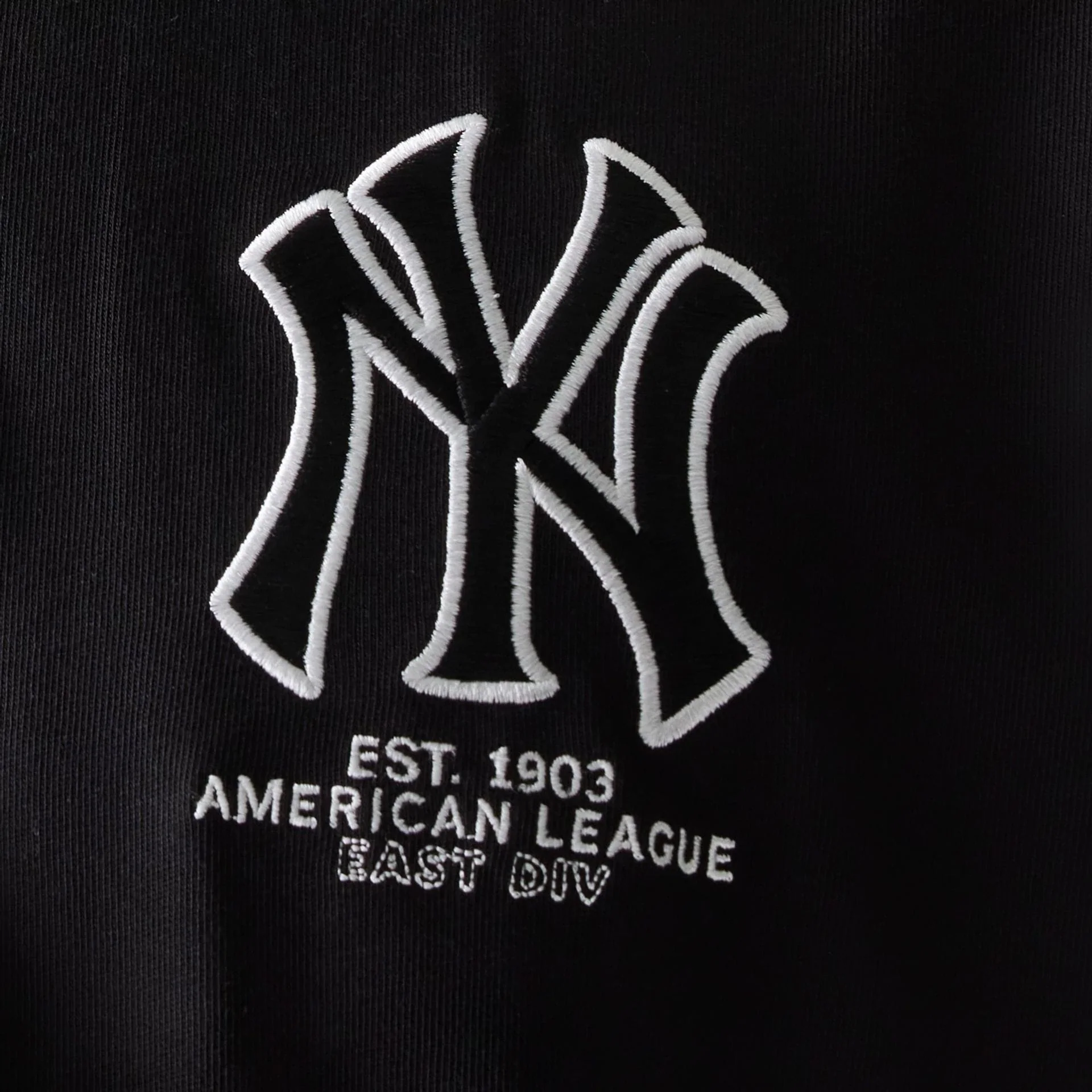 New York Yankees MLB Black Oversized Polo T-Shirt - Image 6