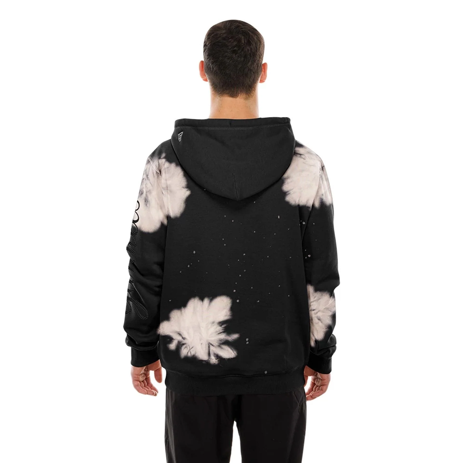 New York Yankees MLB Bleach Out Black Pullover Hoodie - Image 2