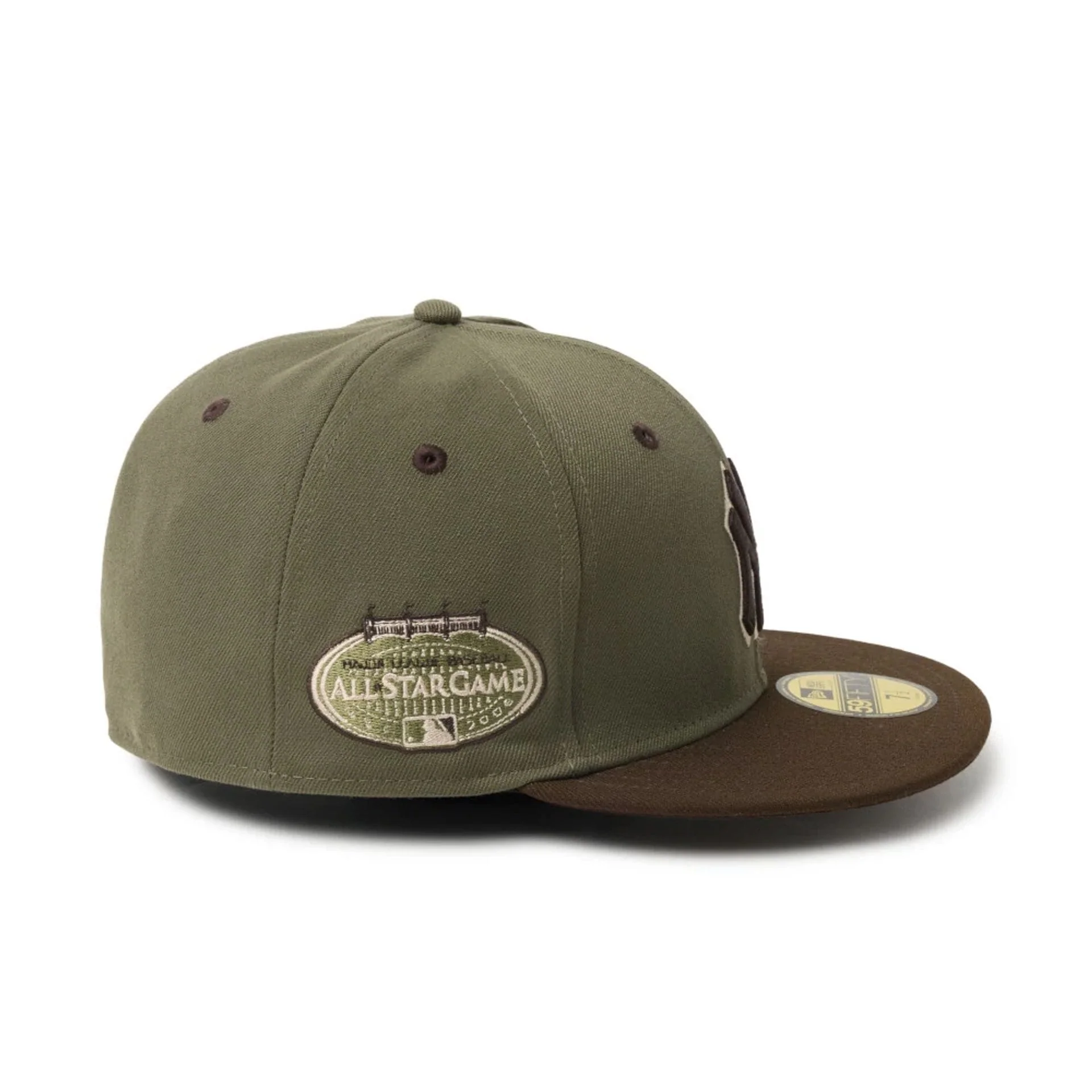 New York Yankees MLB Camo Green 59FIFTY Fitted Cap - Image 7