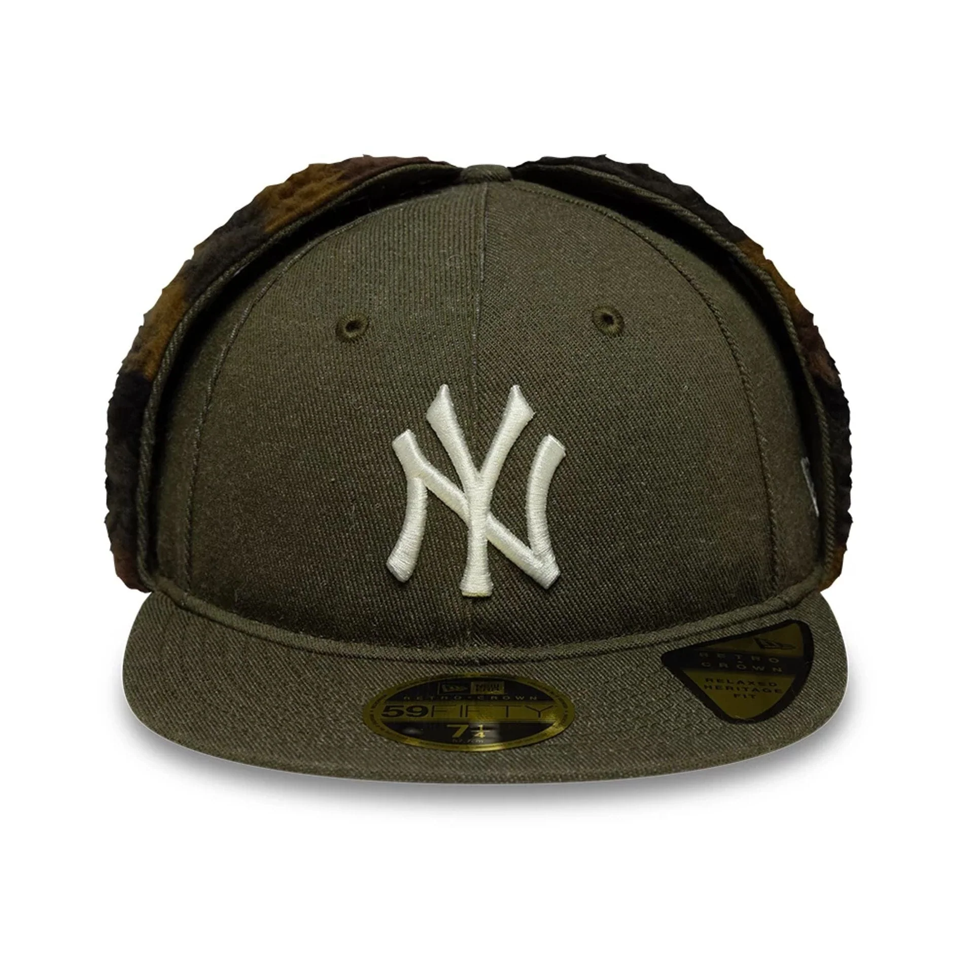 New York Yankees MLB Camo Open Green Retro Crown 59FIFTY Fitted Cap - Image 4