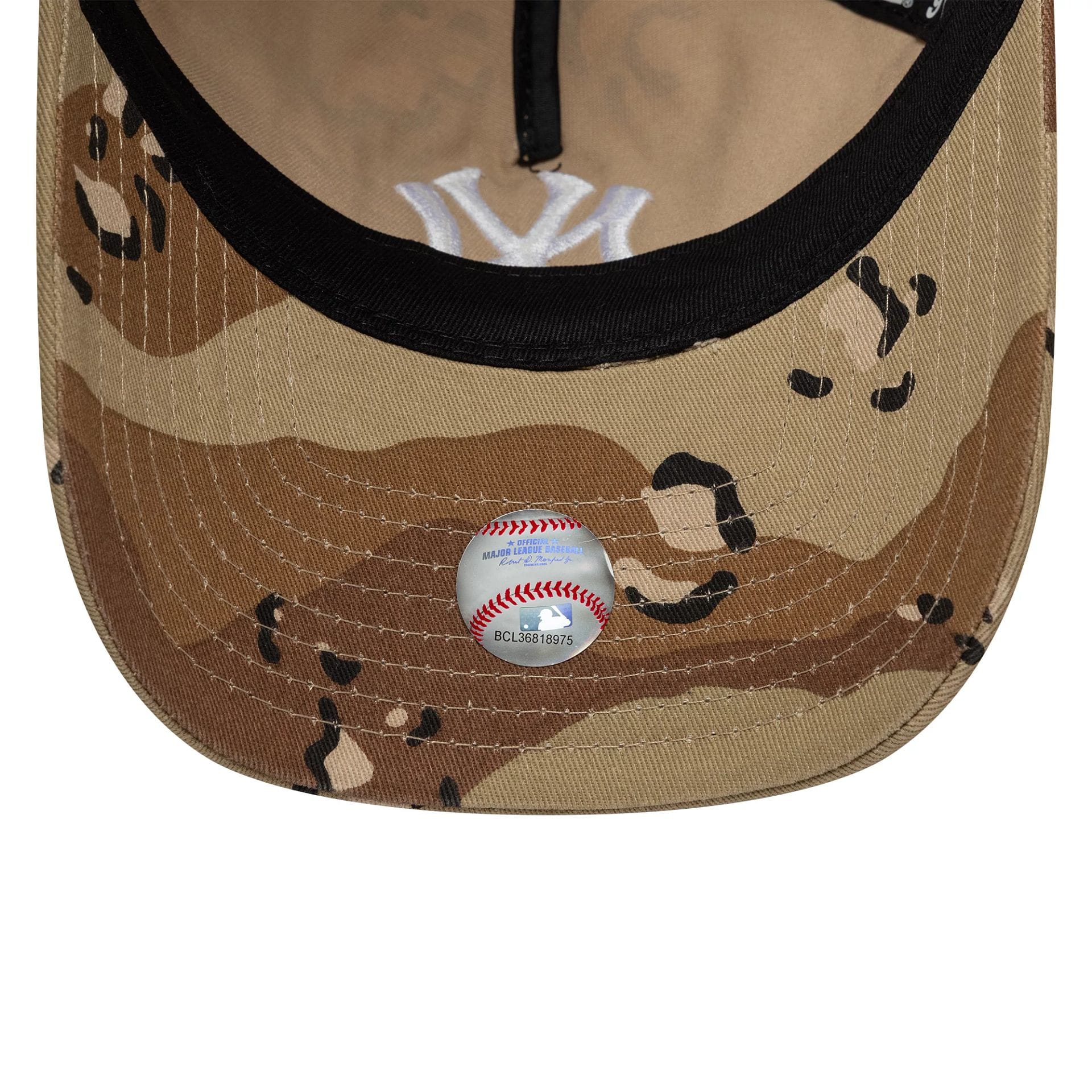New York Yankees MLB Camo Reserve Desert Camo 9TWENTY A-Frame Adjustable Cap - Image 6