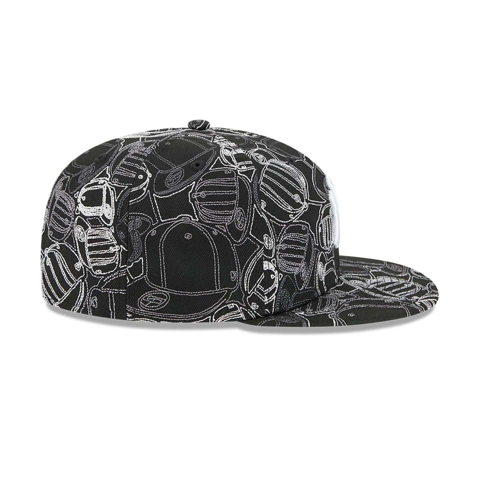 New York Yankees MLB Cap Scramble Black 59FIFTY Fitted Cap - Image 7