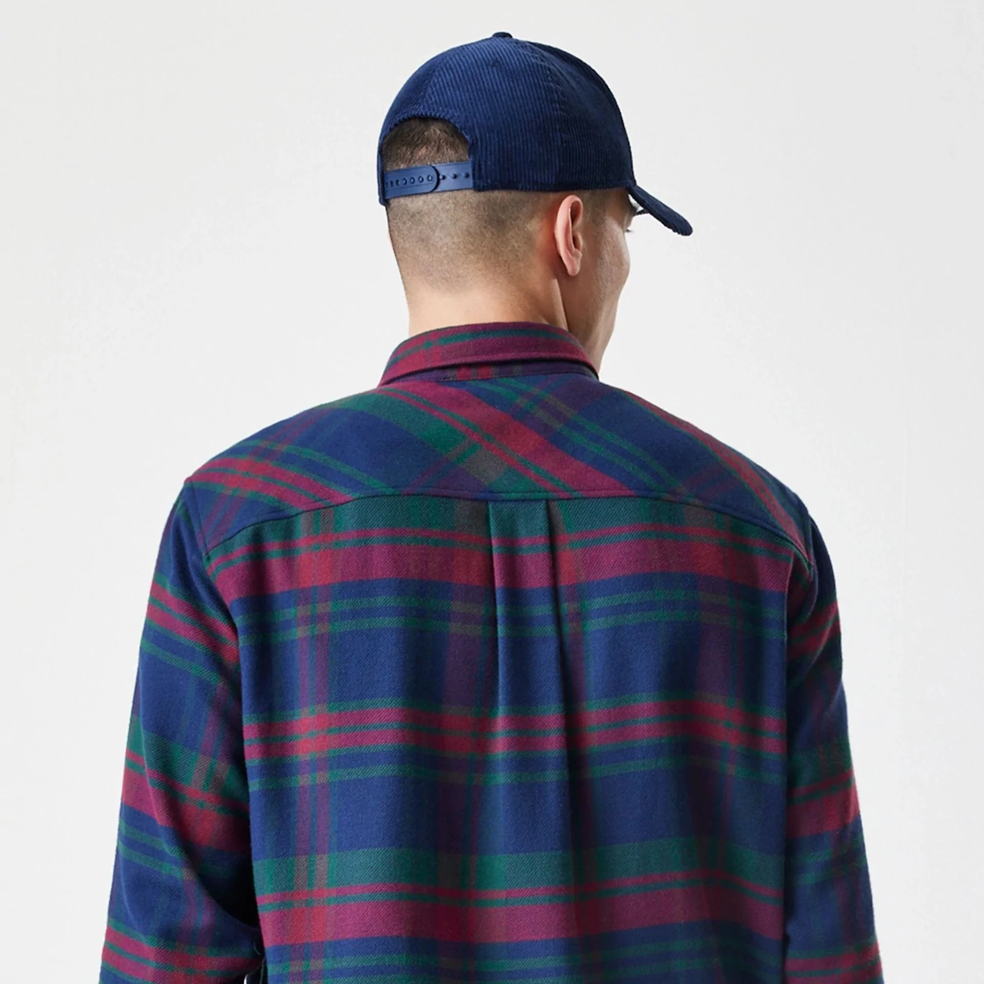 New York Yankees MLB Check Navy Long Sleeve Shirt - Image 7