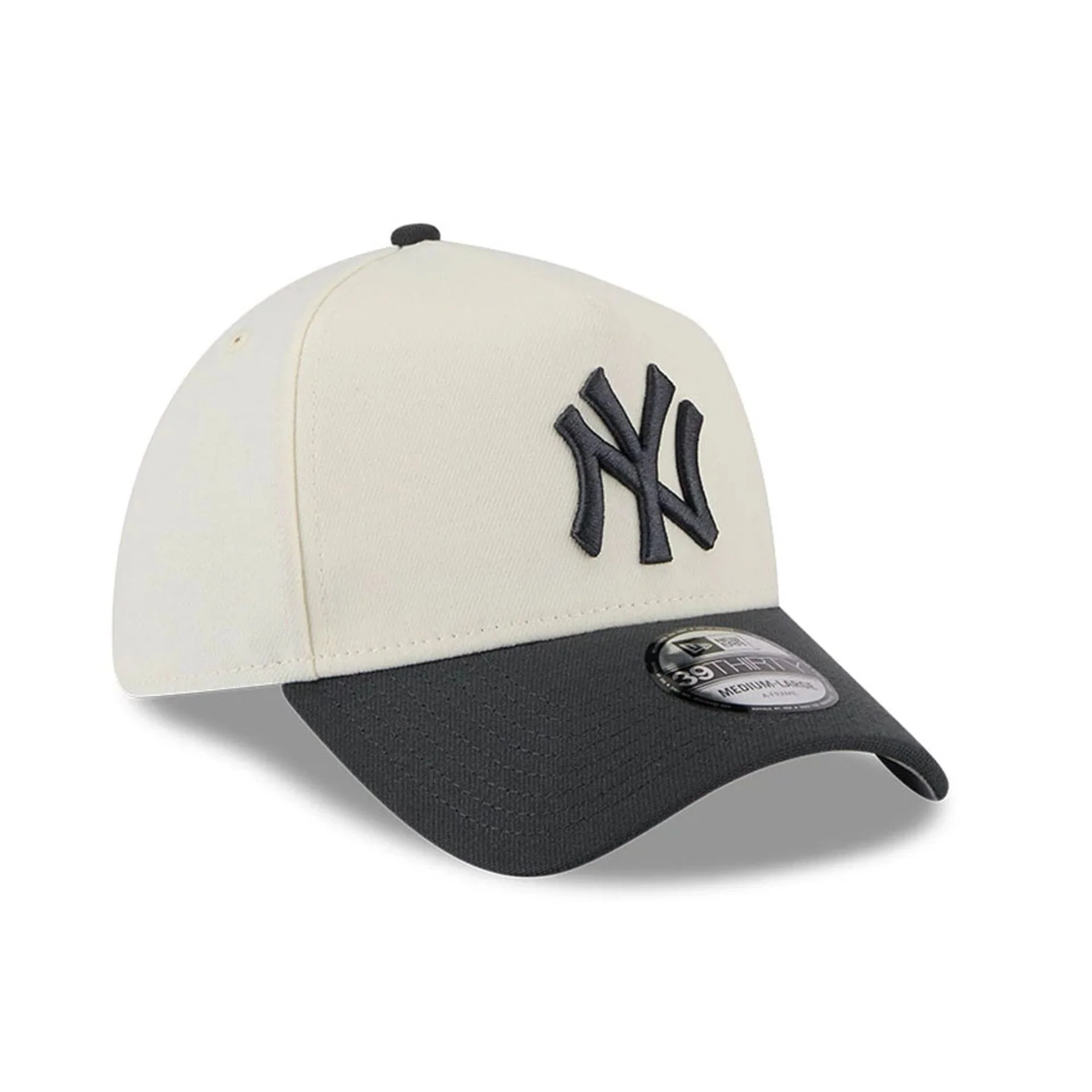 New York Yankees MLB Chrome Black 39THIRTY A-Frame Stretch Fit Cap - Image 5
