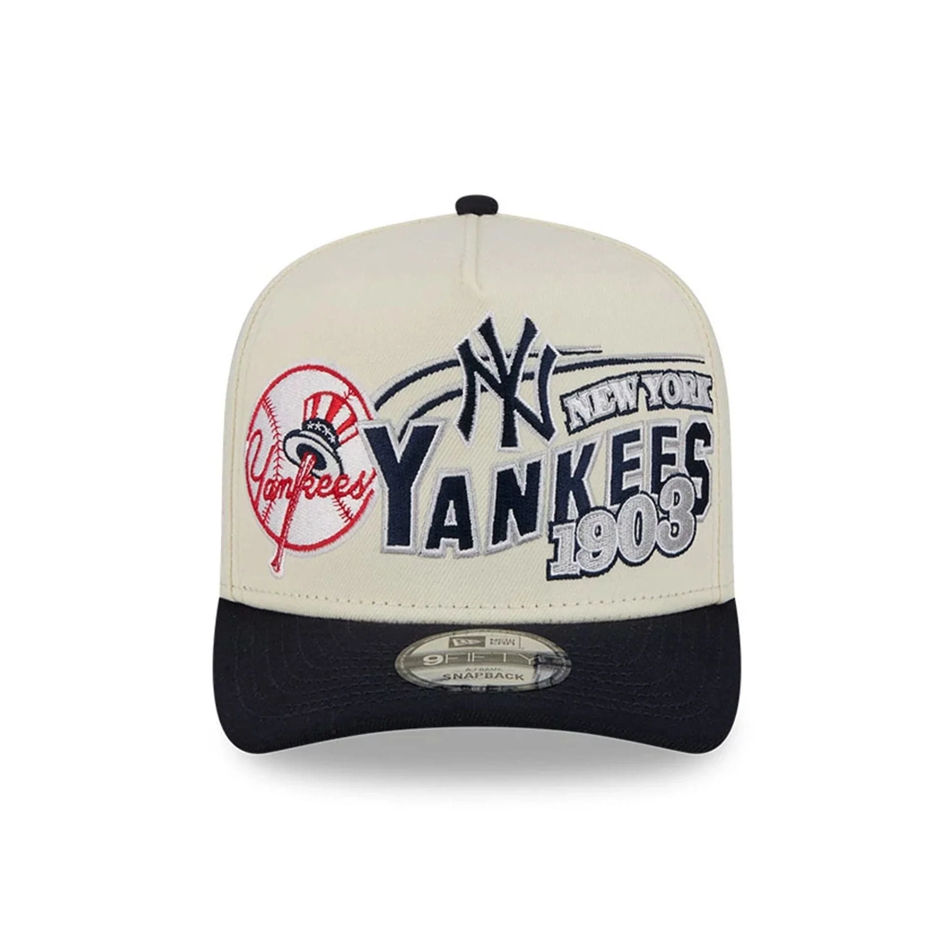 New York Yankees MLB Classic White 9FIFTY A-Frame Snapback Adjustable Cap - Image 3