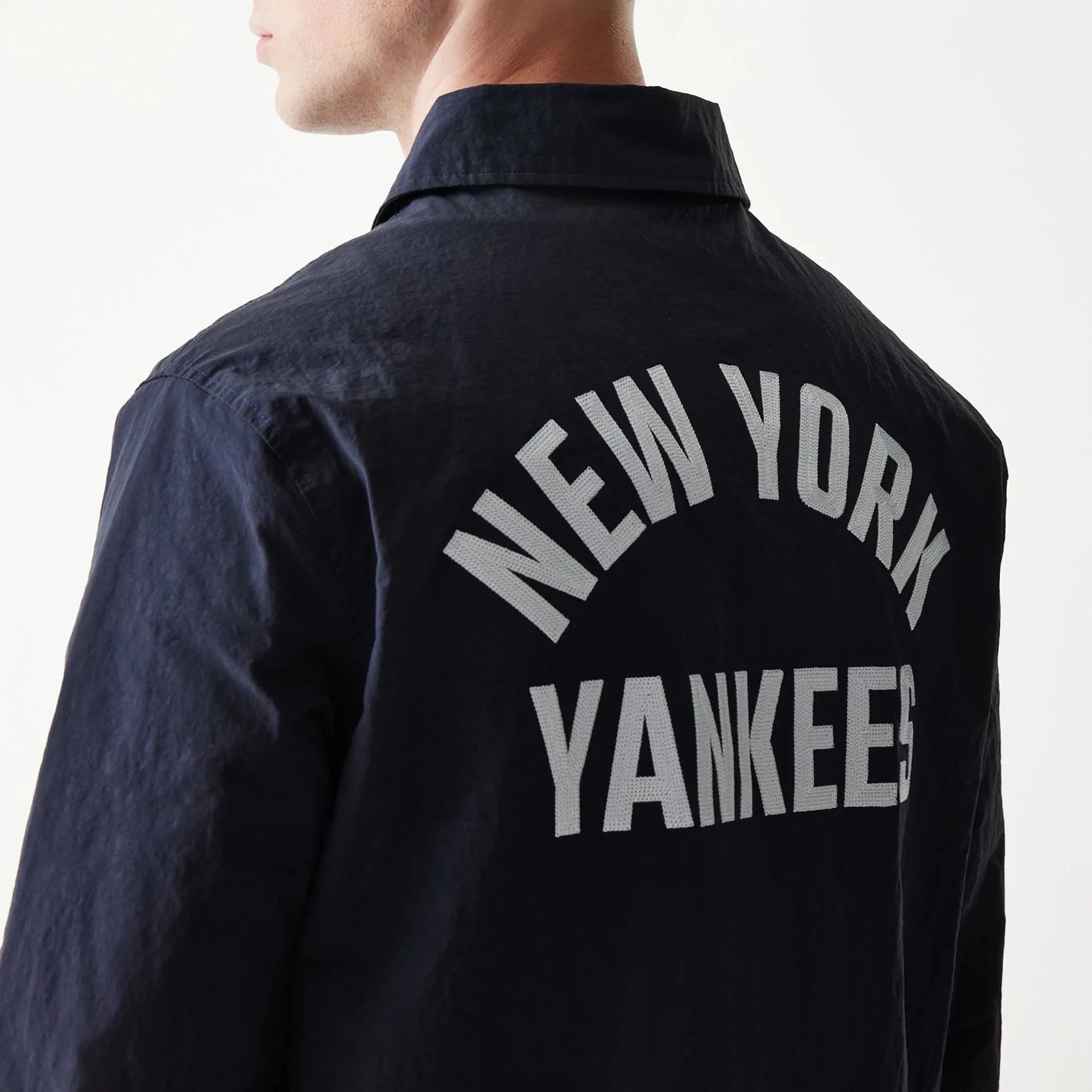 New York Yankees MLB Coaches Navy Jacket - Image 4