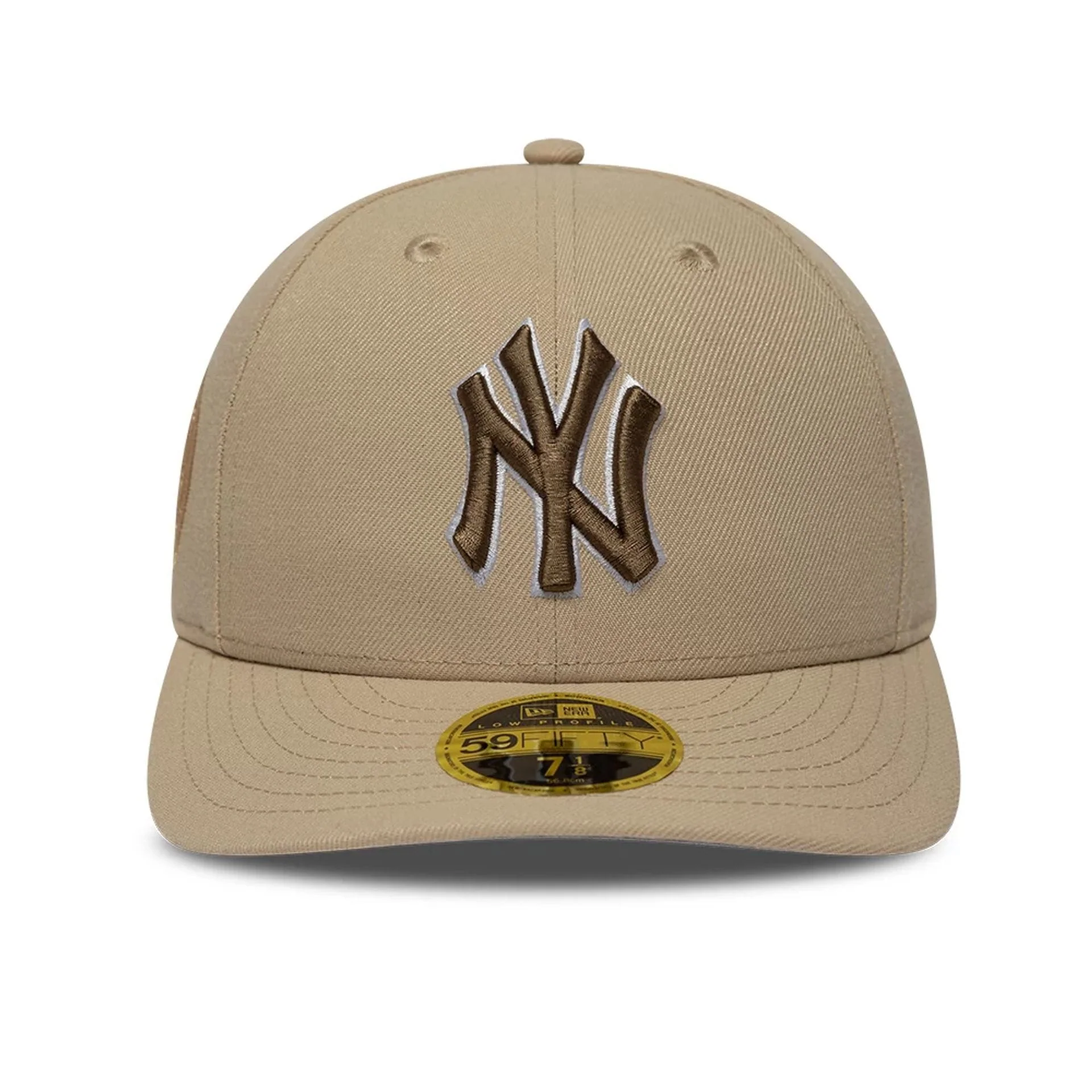 New York Yankees MLB College Varsity Beige Low Profile 59FIFTY Fitted Cap - Image 3