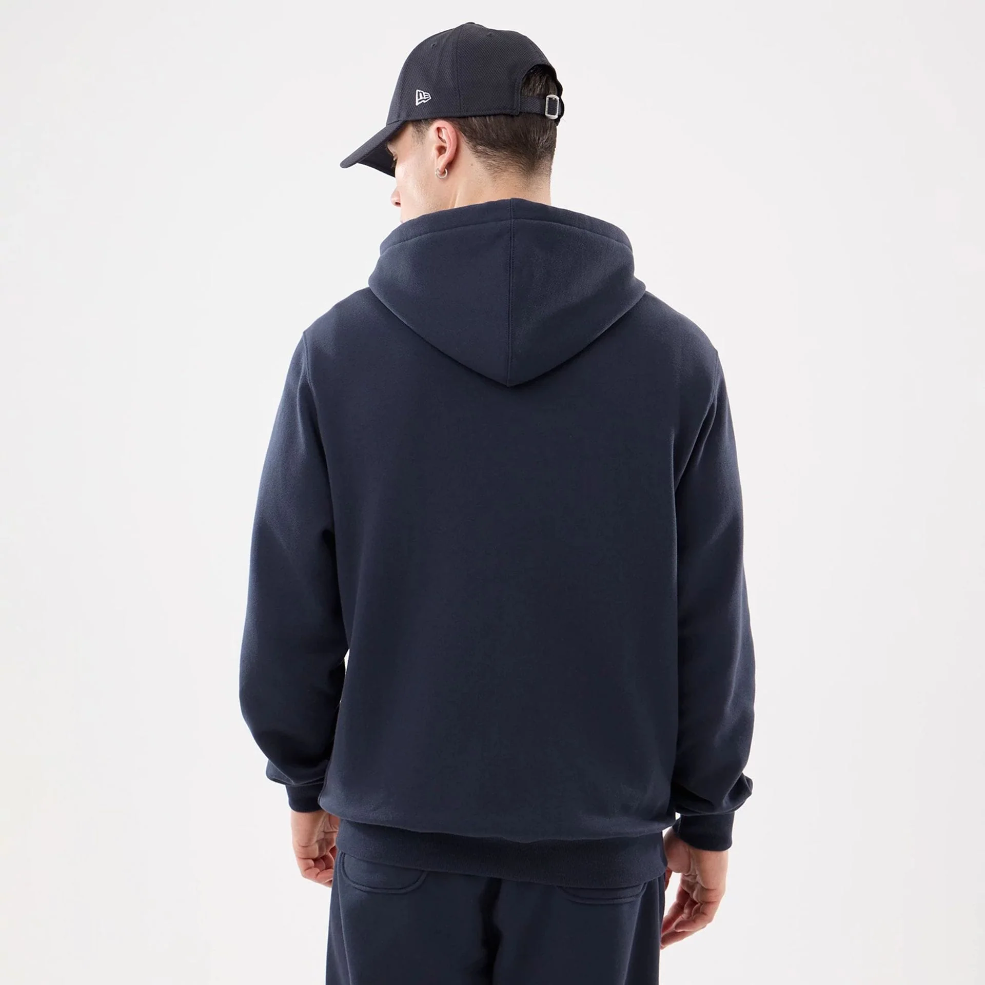 New York Yankees MLB Comfort Navy 2 Way Full Zip Hoodie - Image 2