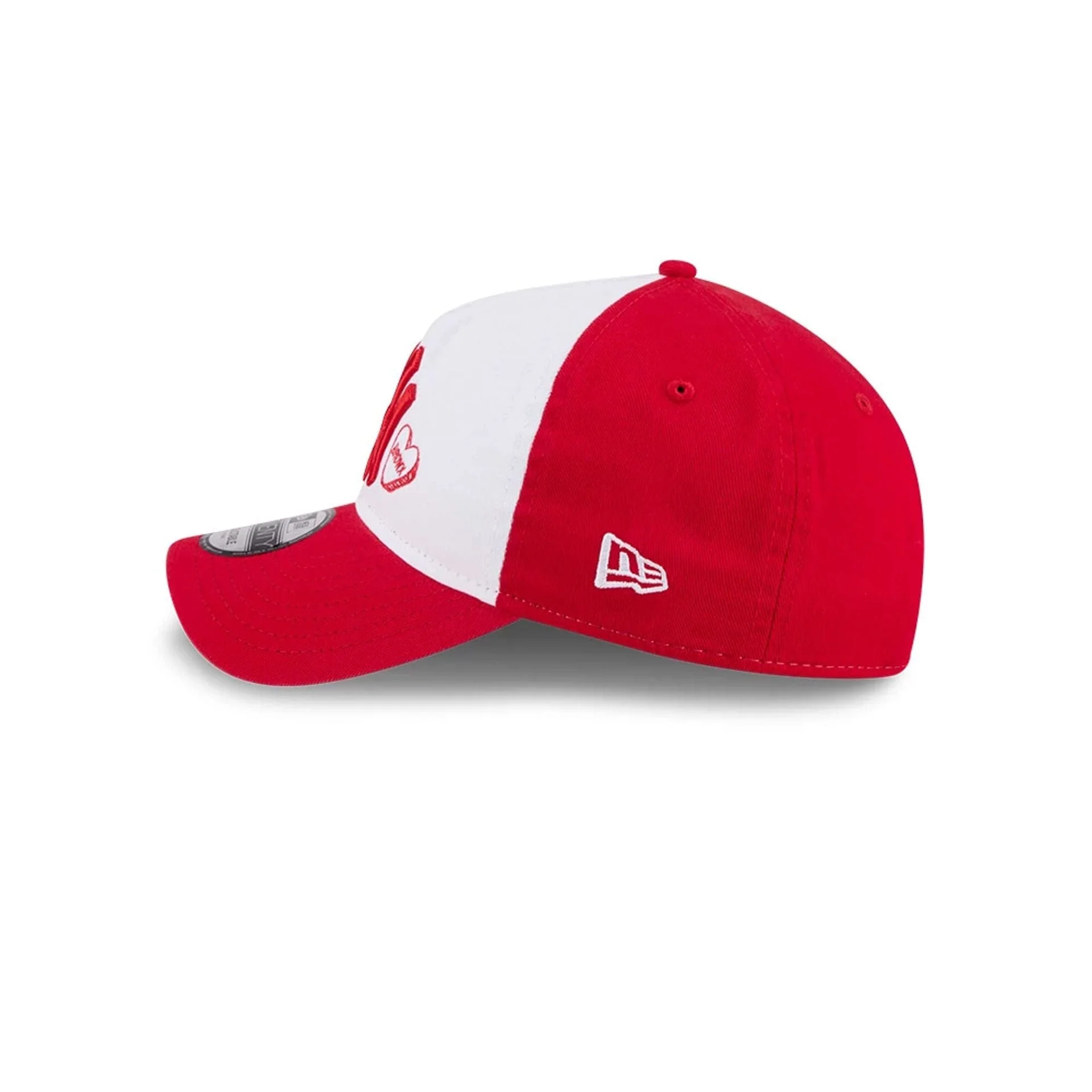 New York Yankees MLB Conversation Hearts Red 9TWENTY A-Frame Adjustable Cap - Image 6