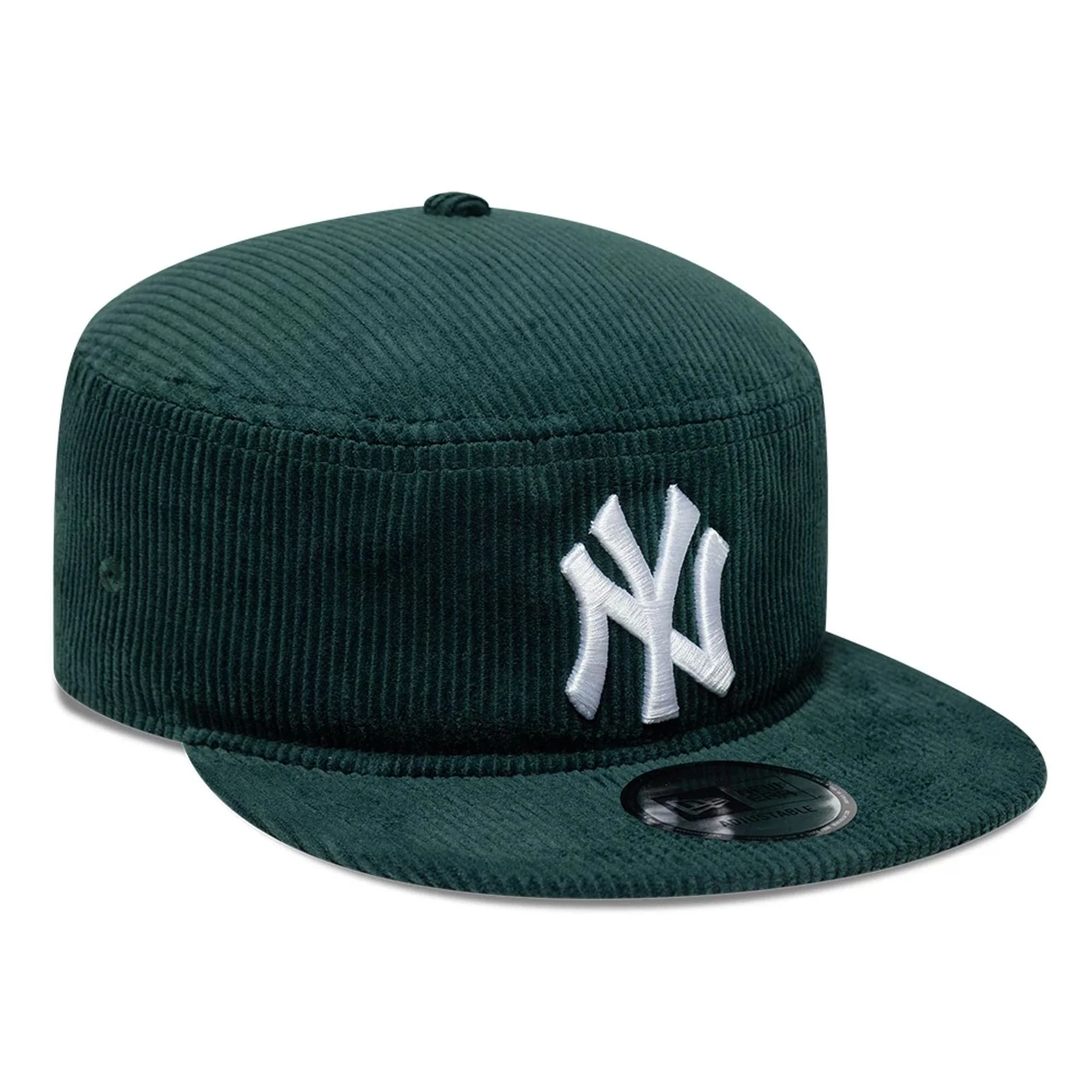 New York Yankees MLB Cord Dark Green Pillbox Adjustable Cap - Image 3