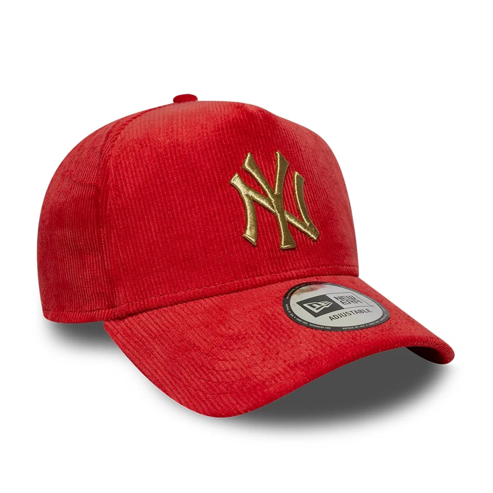 New York Yankees MLB Cord Dark Red 9FORTY A-Frame Adjustable Cap - Image 3