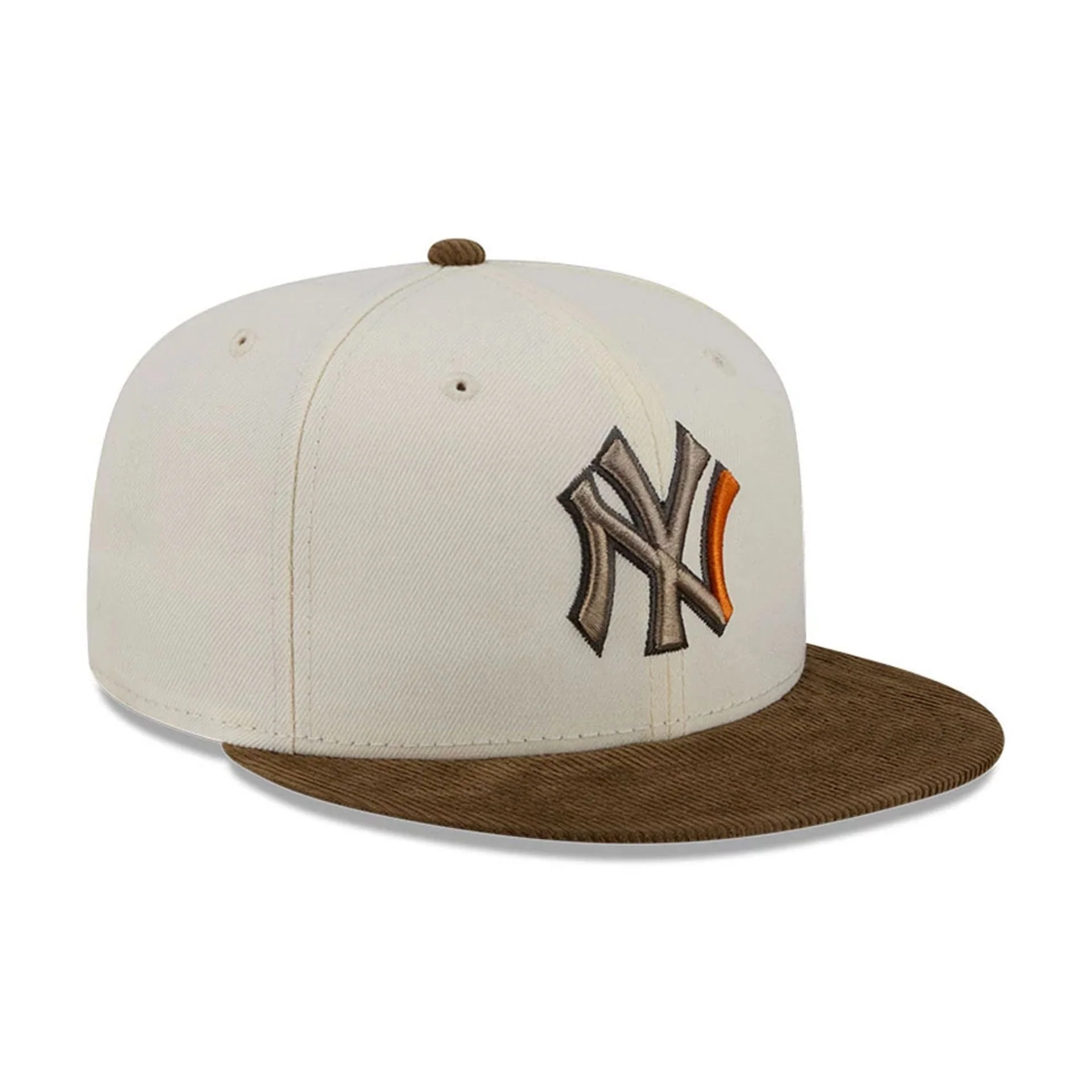New York Yankees MLB Cord Visor White 59FIFTY Fitted Cap - Image 4