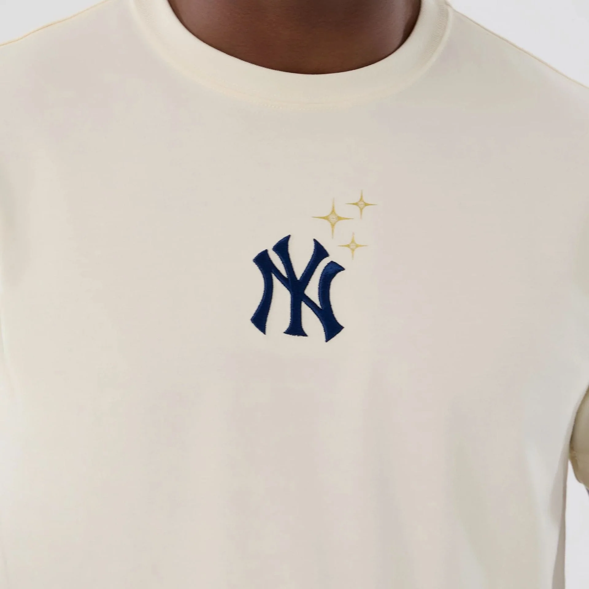 New York Yankees MLB Cosmic Craft Cream T-Shirt - Image 3