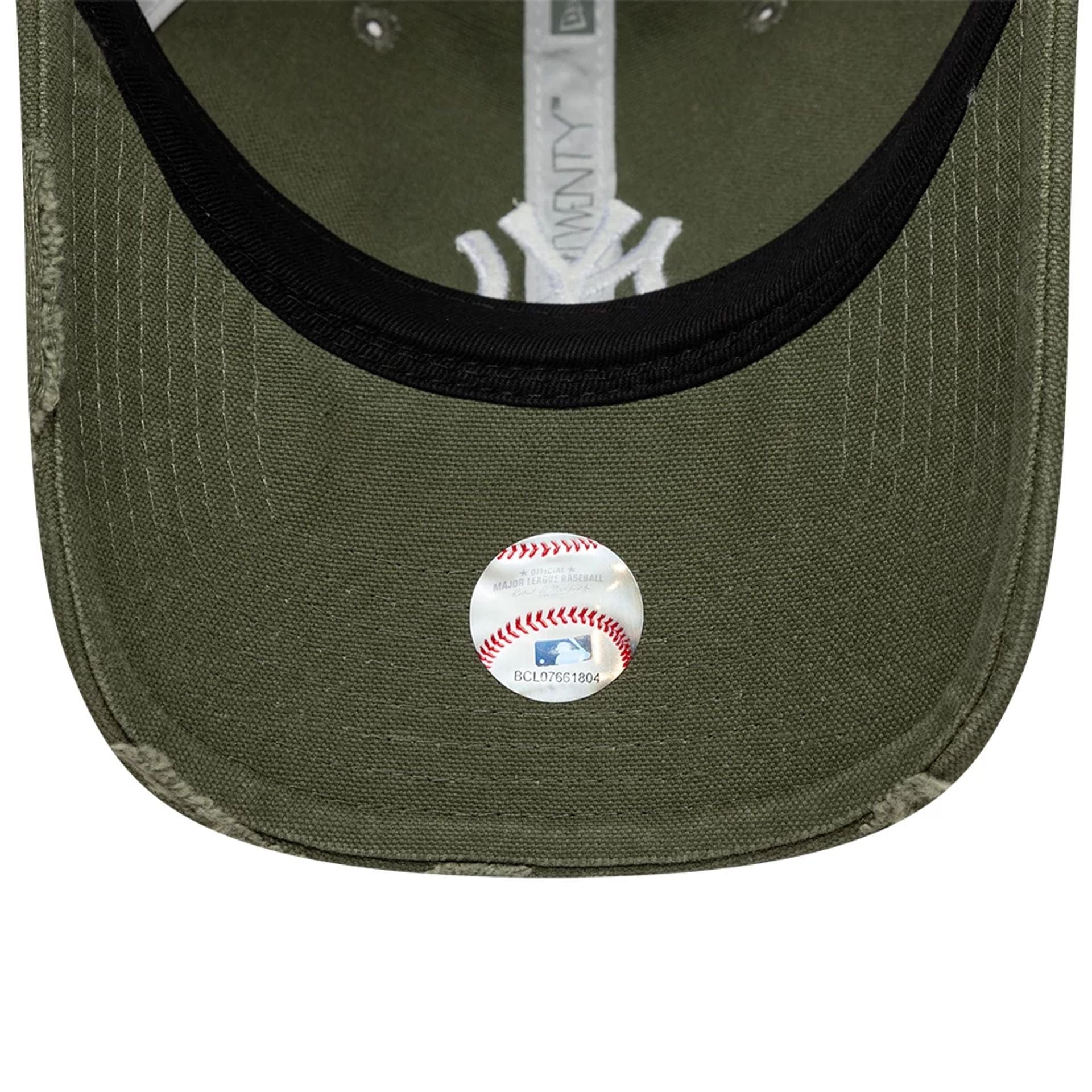New York Yankees MLB Cotton Canvas Green 9TWENTY Trucker Adjustable Cap - Image 5