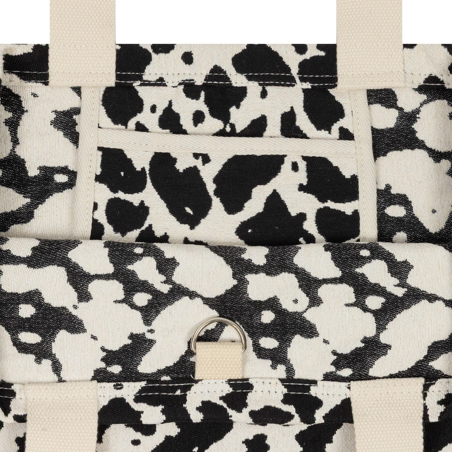 New York Yankees MLB Cow Jacquard Cream Tote Bag - Image 5