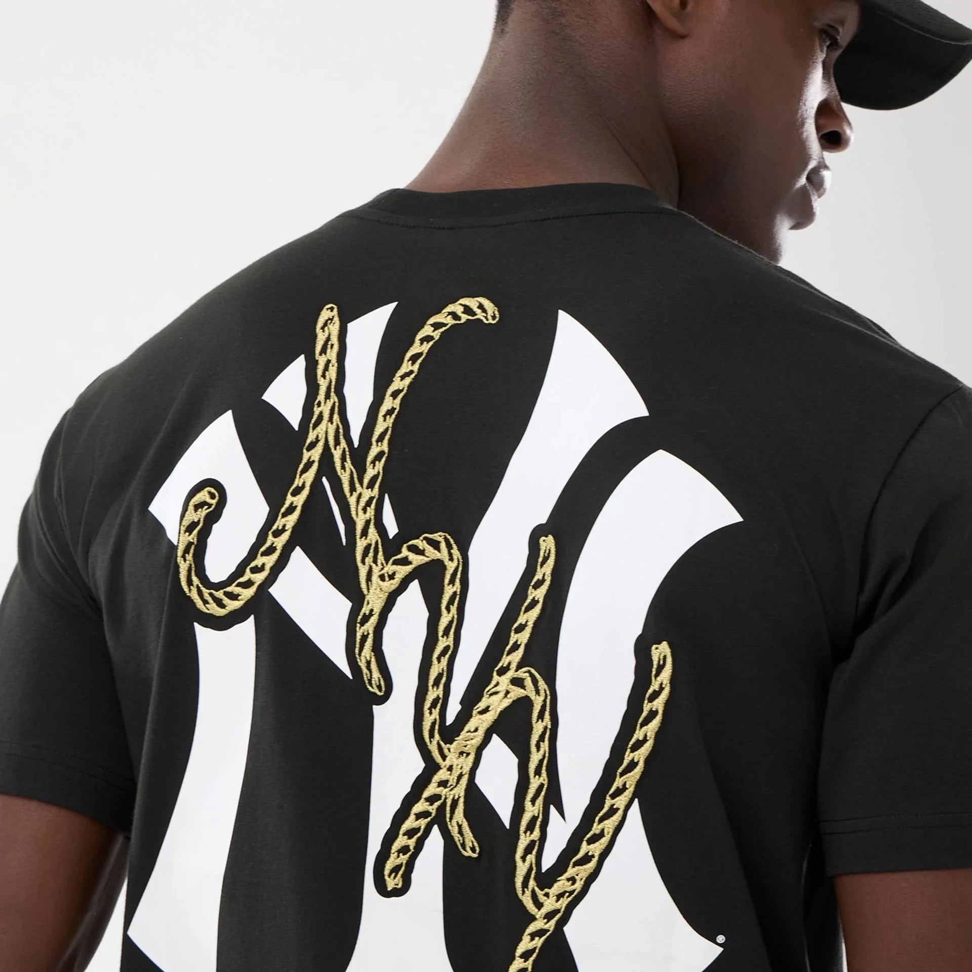 New York Yankees MLB Cowboy Graphic Black T-Shirt - Image 7