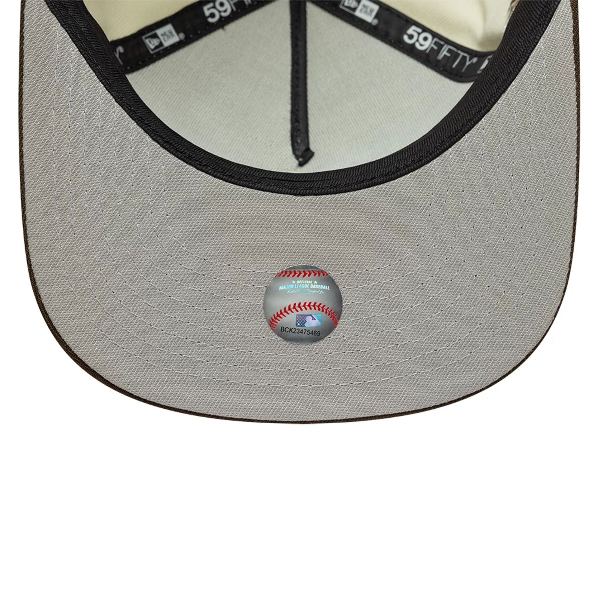 New York Yankees MLB Cream 59FIFTY A-Frame Fitted Cap - Image 2