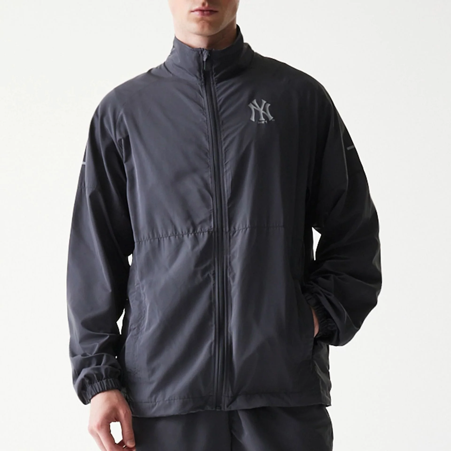 New York Yankees MLB Dark Grey Jacket - Image 3