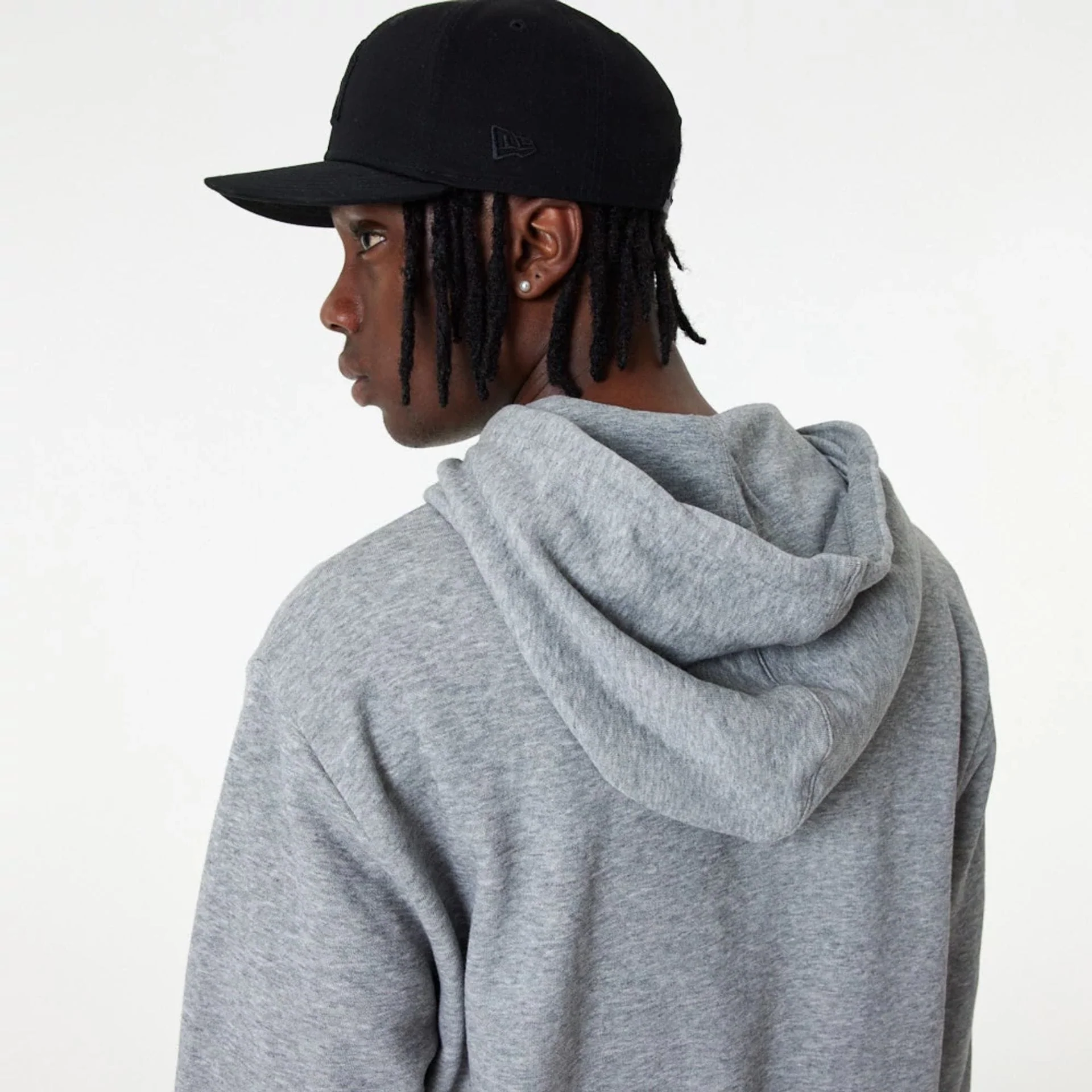 New York Yankees MLB Essential Grey Full Zip Hoodie - Image 5