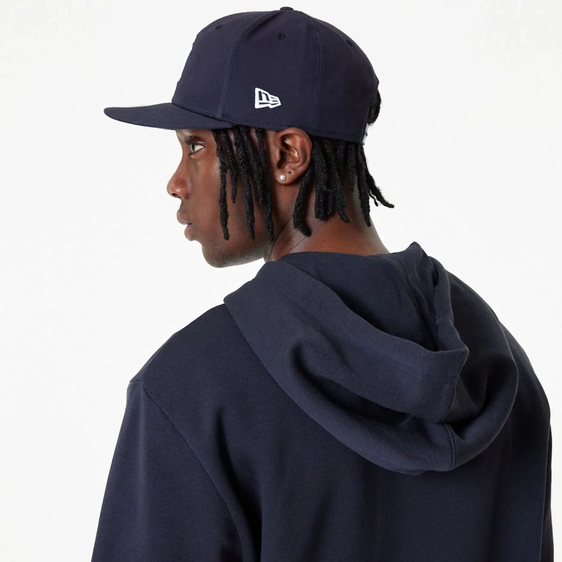 New York Yankees MLB Essential Navy Full Zip Hoodie - Image 3