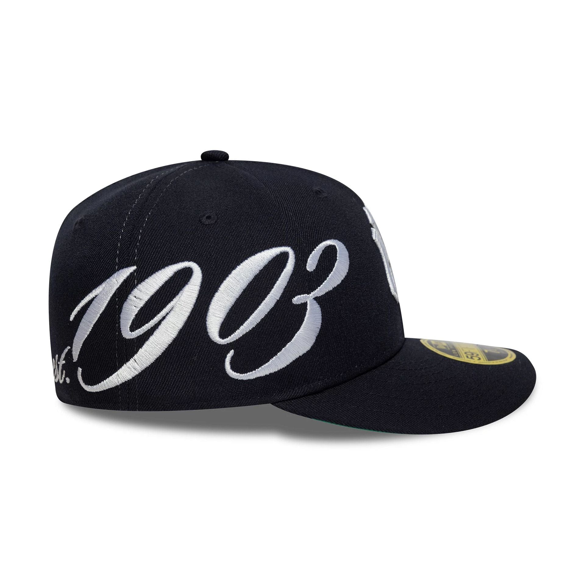New York Yankees MLB Est Script Navy Low Profile 59FIFTY Fitted Cap - Image 2