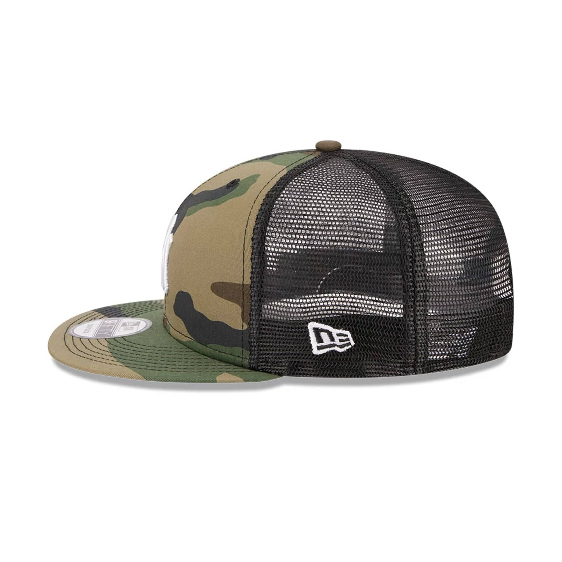 New York Yankees MLB Evergreen Camo 9FIFTY Trucker Adjustable Cap - Image 6