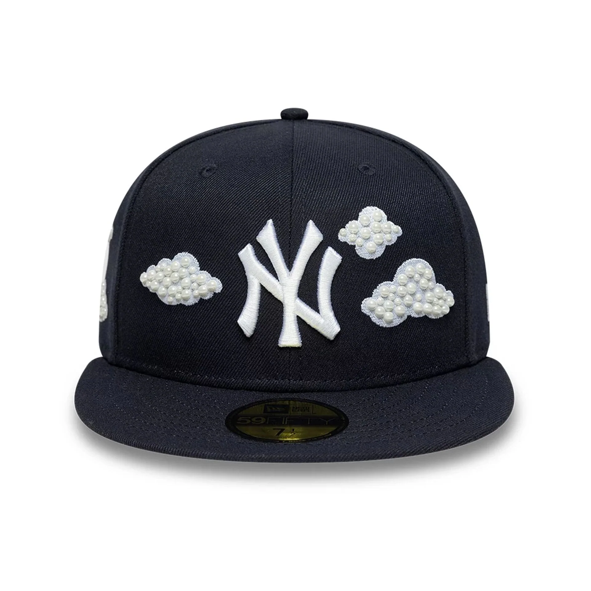 New York Yankees MLB Faux Pearl Cloud Navy 59FIFTY Fitted Cap - Image 4