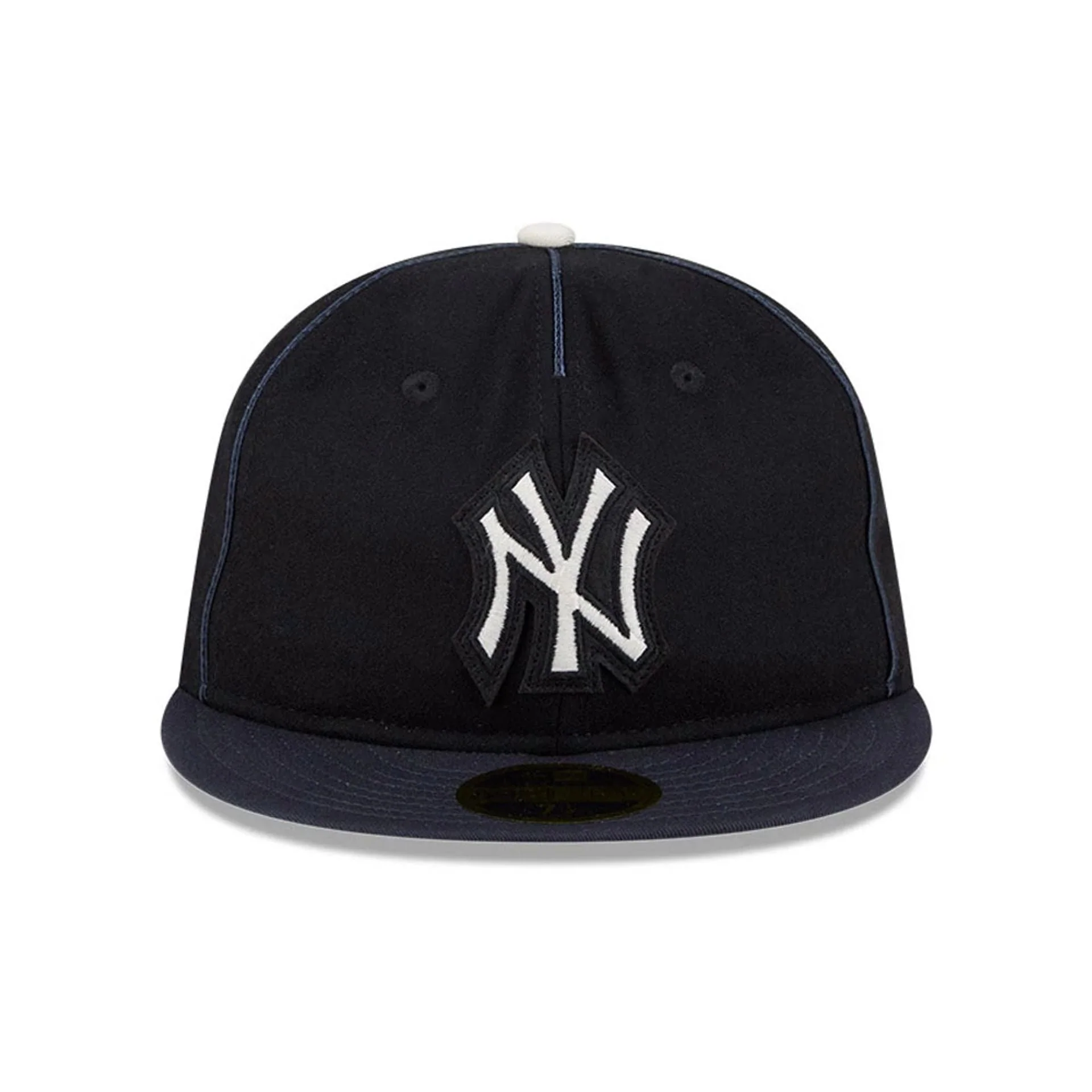 New York Yankees MLB Felt Logo Navy Retro Crown 59FIFTY Fitted Cap - Image 3