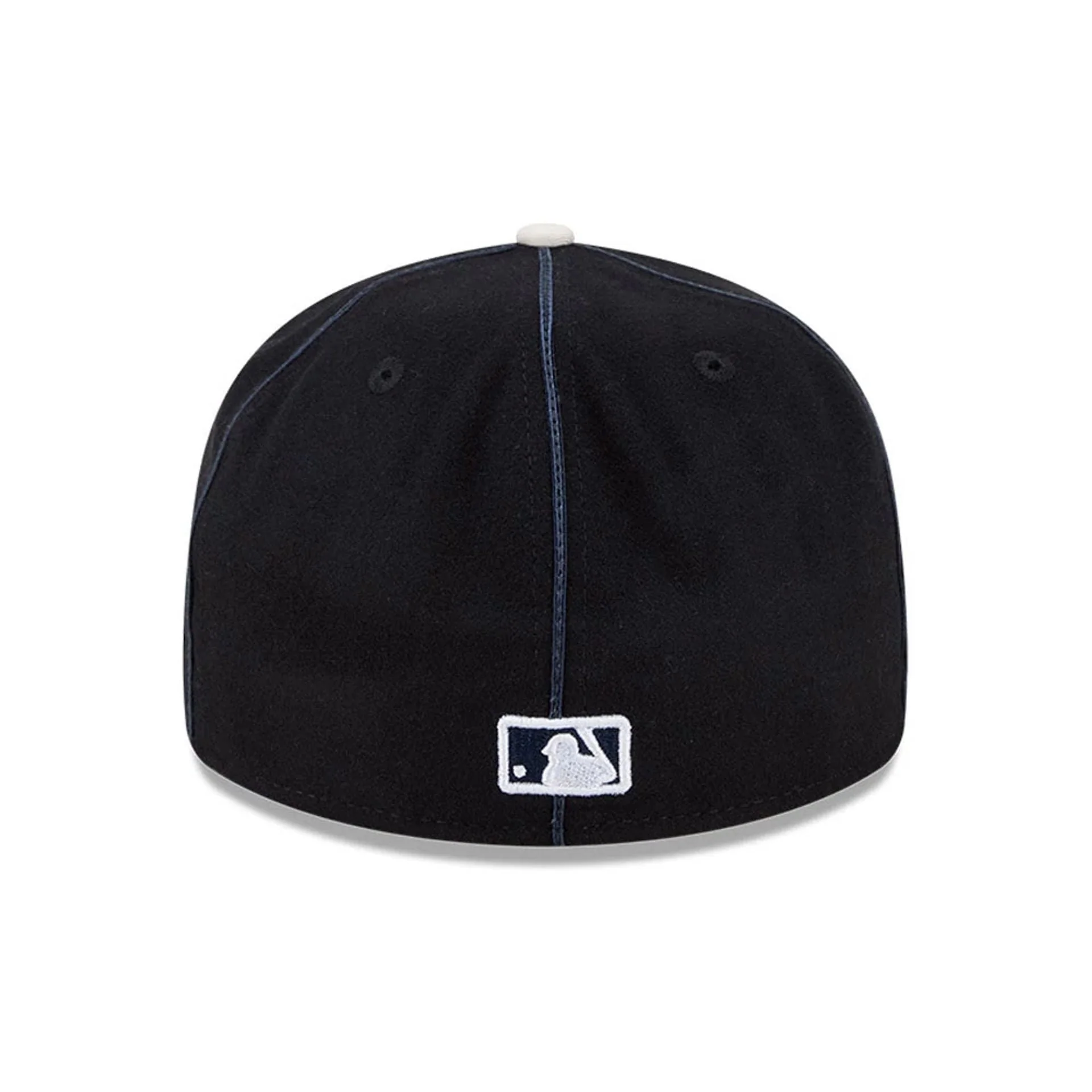 New York Yankees MLB Felt Logo Navy Retro Crown 59FIFTY Fitted Cap - Image 7