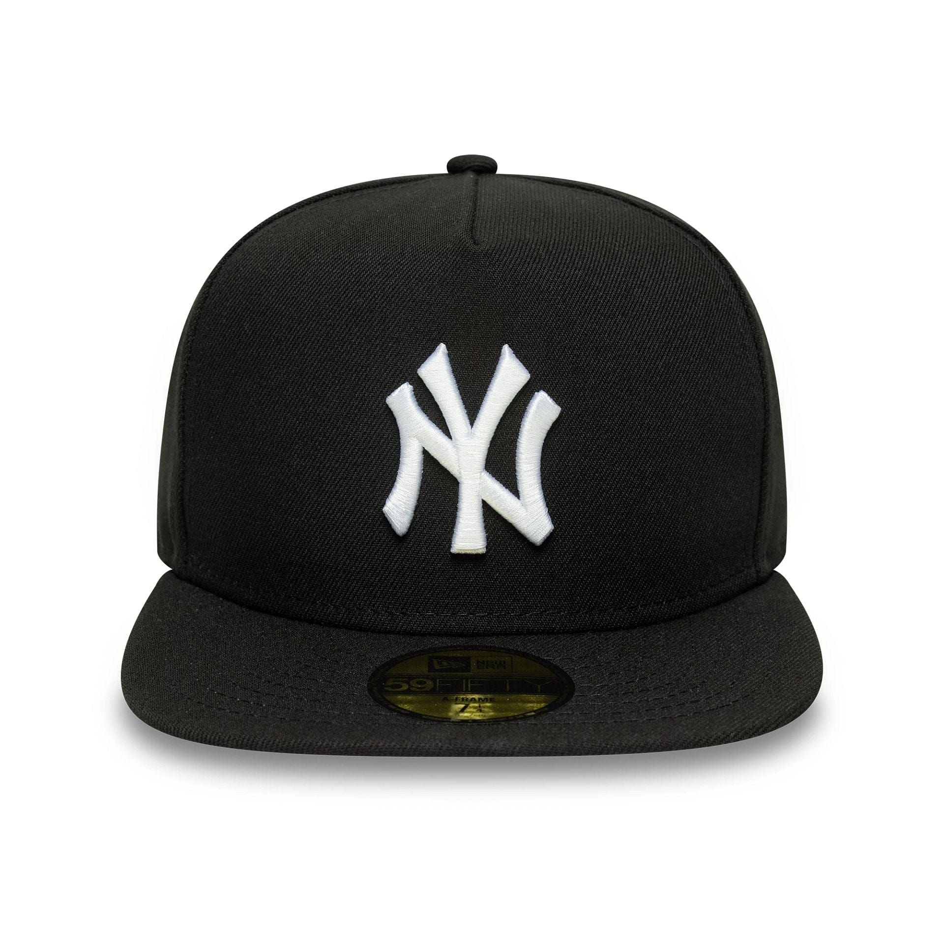 New York Yankees MLB Flat Black 59FIFTY A-Frame Fitted Cap - Image 3