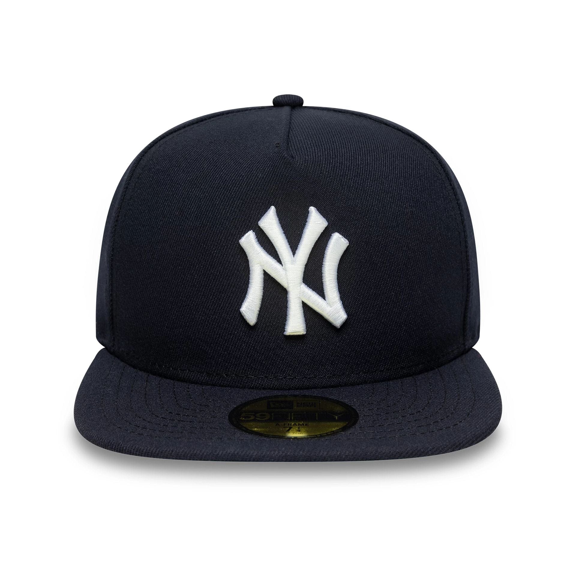 New York Yankees MLB Flat Navy 59FIFTY A-Frame Fitted Cap - Image 3
