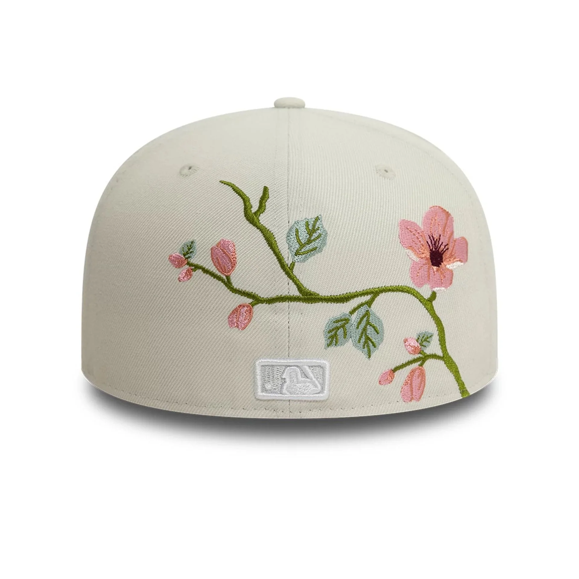 New York Yankees MLB Floral Light Beige 59FIFTY Fitted Cap - Image 2