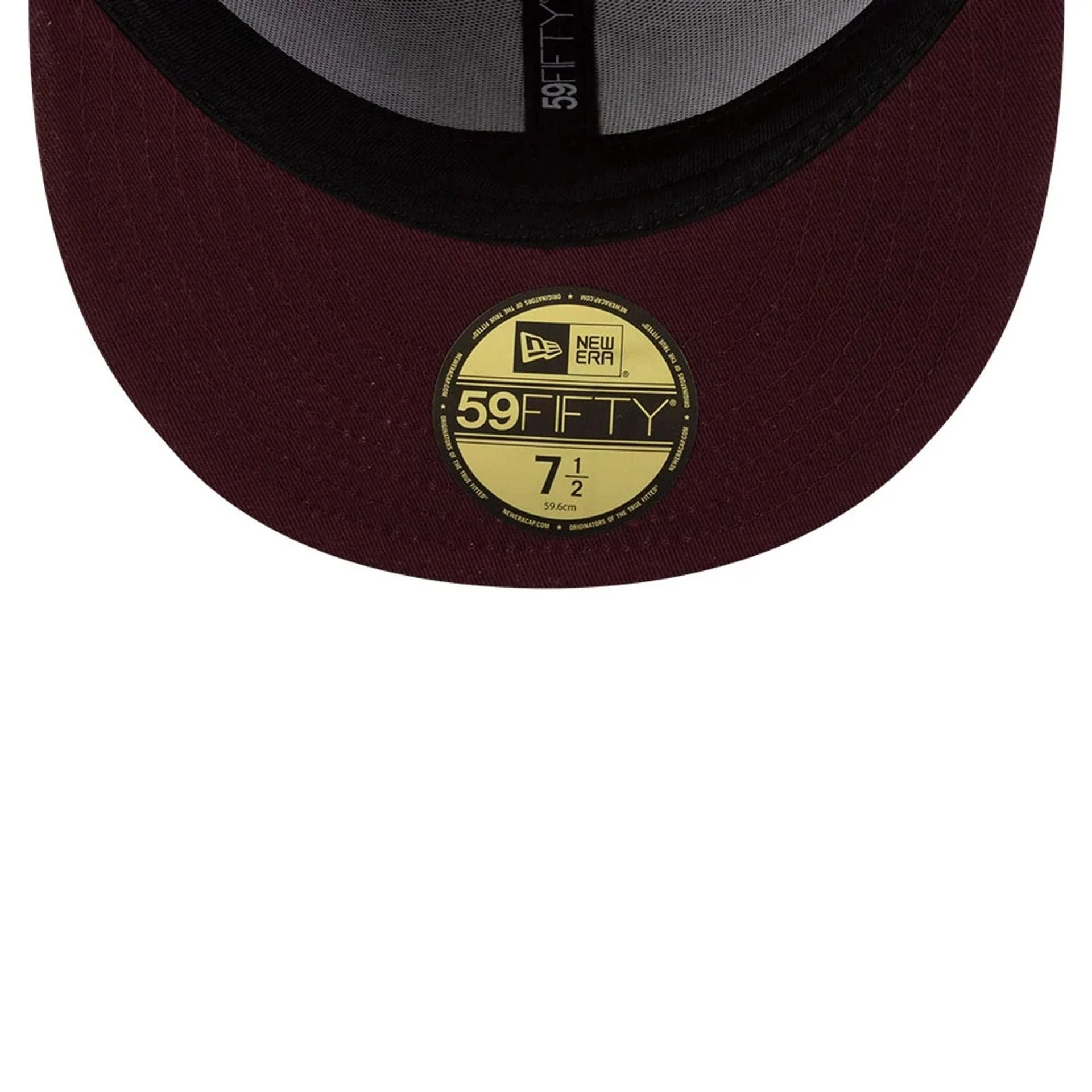 New York Yankees MLB Flourishes Dark Red 59FIFTY Fitted Cap - Image 2