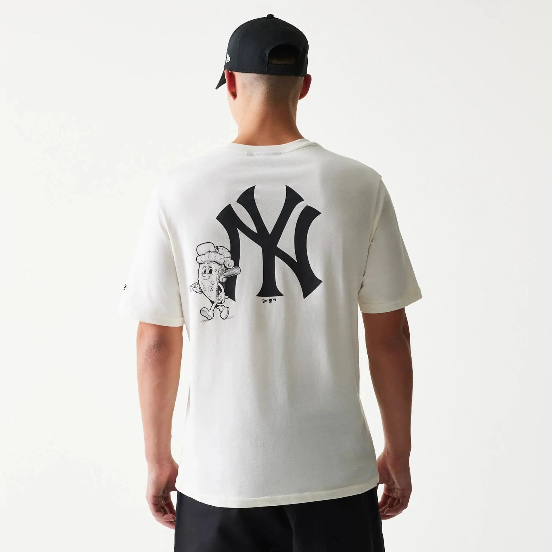New York Yankees MLB Food Graphic Open White T-Shirt - Image 2