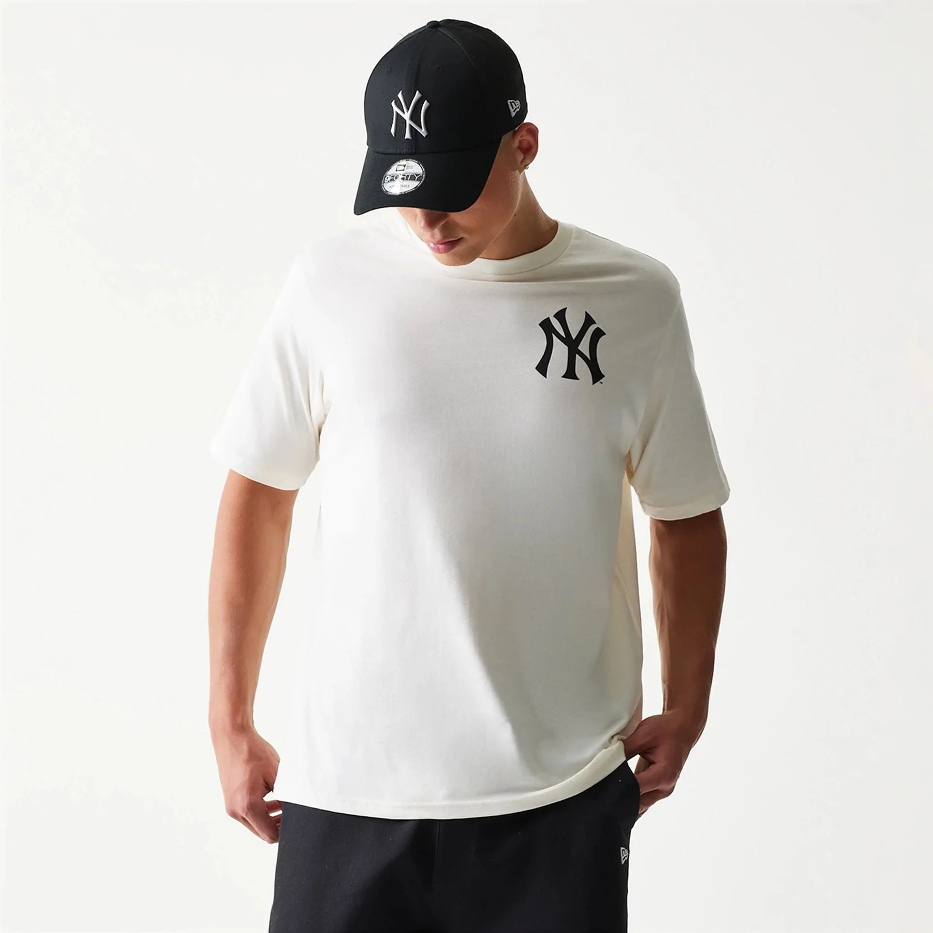 New York Yankees MLB Food Graphic Open White T-Shirt - Image 3