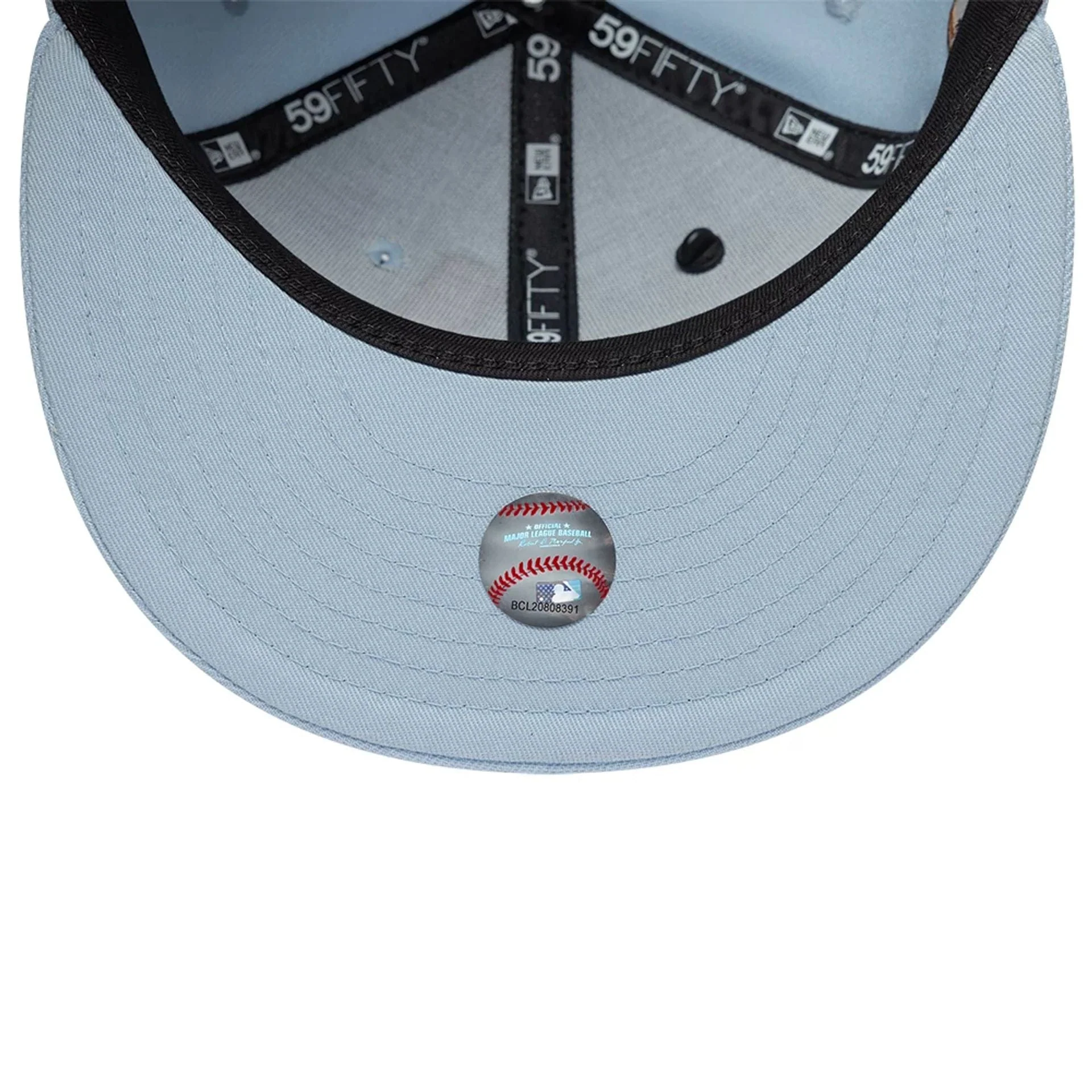 New York Yankees MLB Food Pastel Blue 59FIFTY Fitted Cap - Image 7