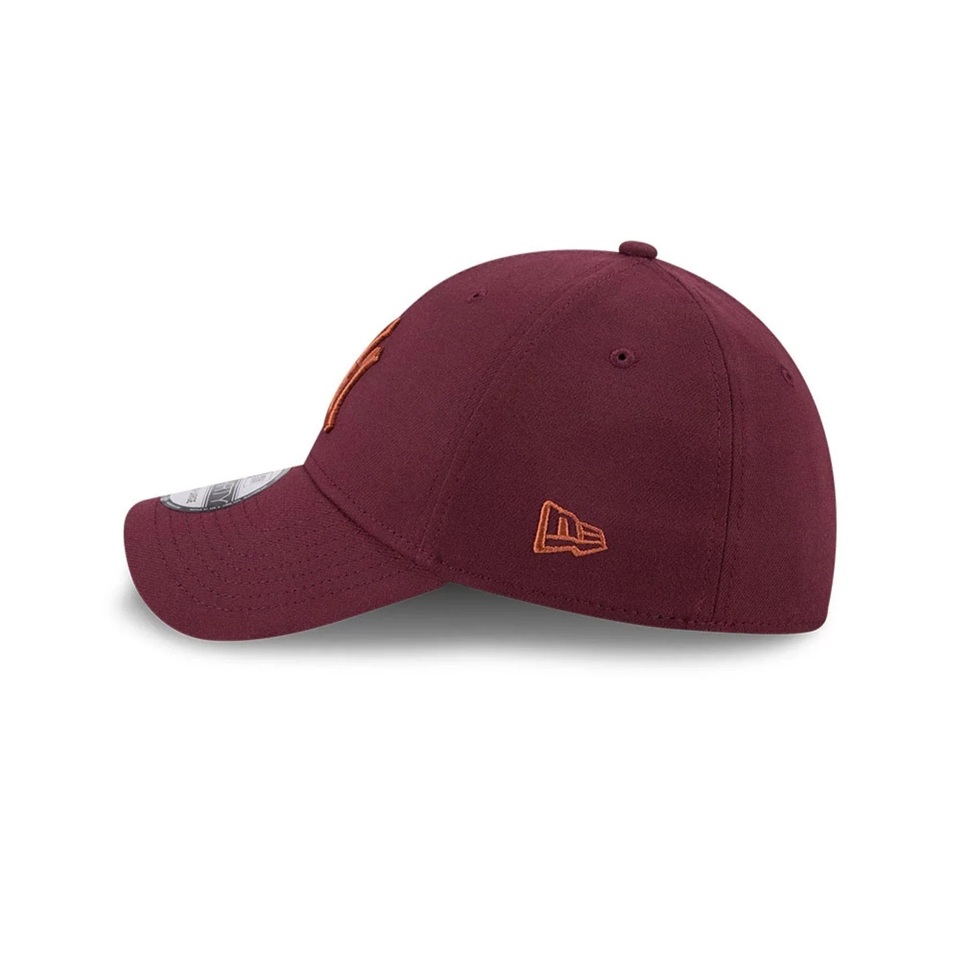 New York Yankees MLB Frosted Rust Dark Red 39THIRTY Stretch Fit Cap - Image 5
