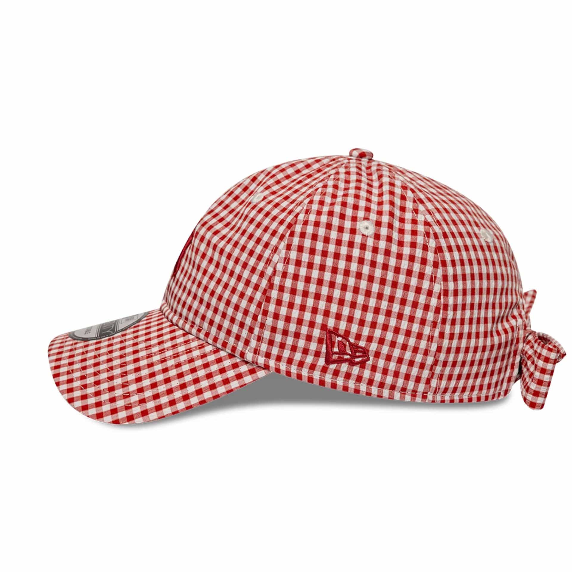 New York Yankees MLB Gingham Bowback Red 9TWENTY Adjustable Cap - Image 5