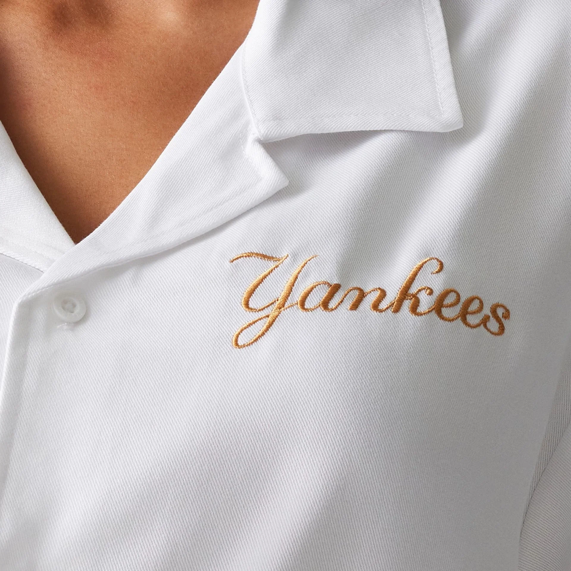 New York Yankees MLB Graphic White Revere Short Sleeve Shirt - Image 6