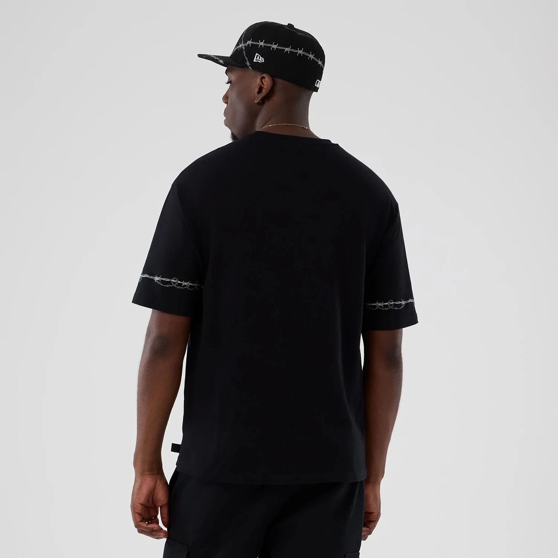 New York Yankees MLB Halloween Black Oversized T-Shirt - Image 2