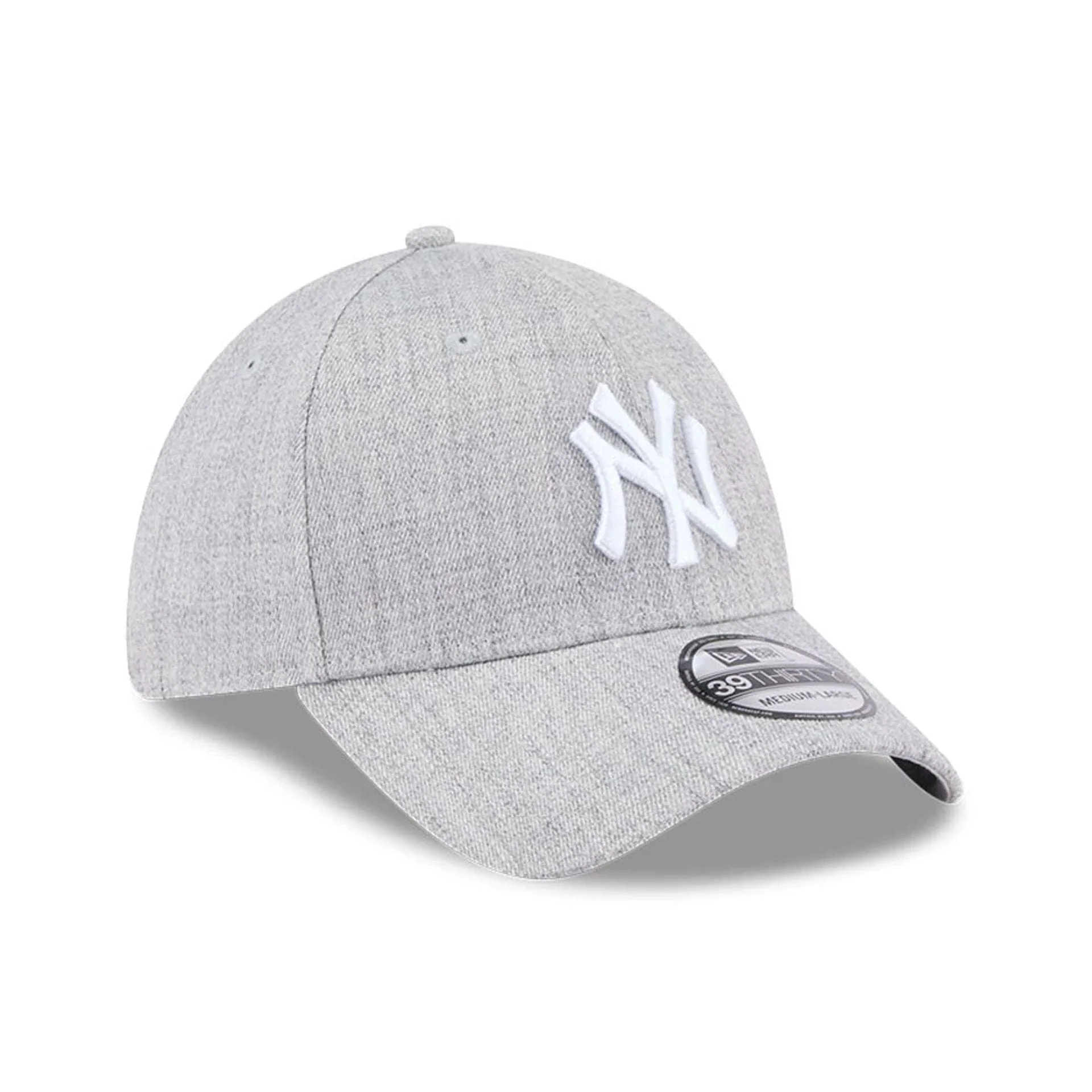 New York Yankees MLB Heather Grey 39THIRTY Stretch Fit Cap - Image 3